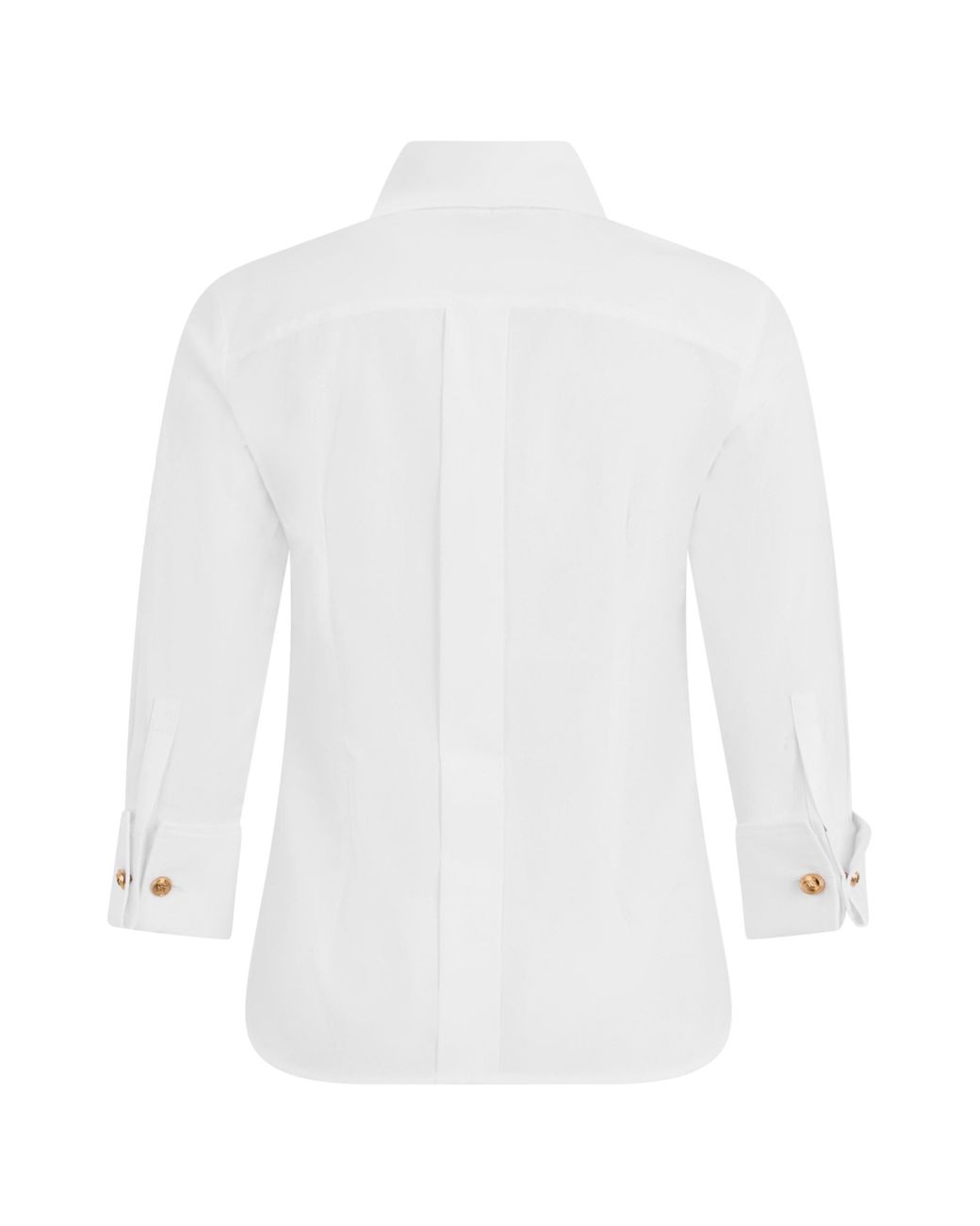 Elisabetta Franchi White Shirt Cotton Long-Sleeve