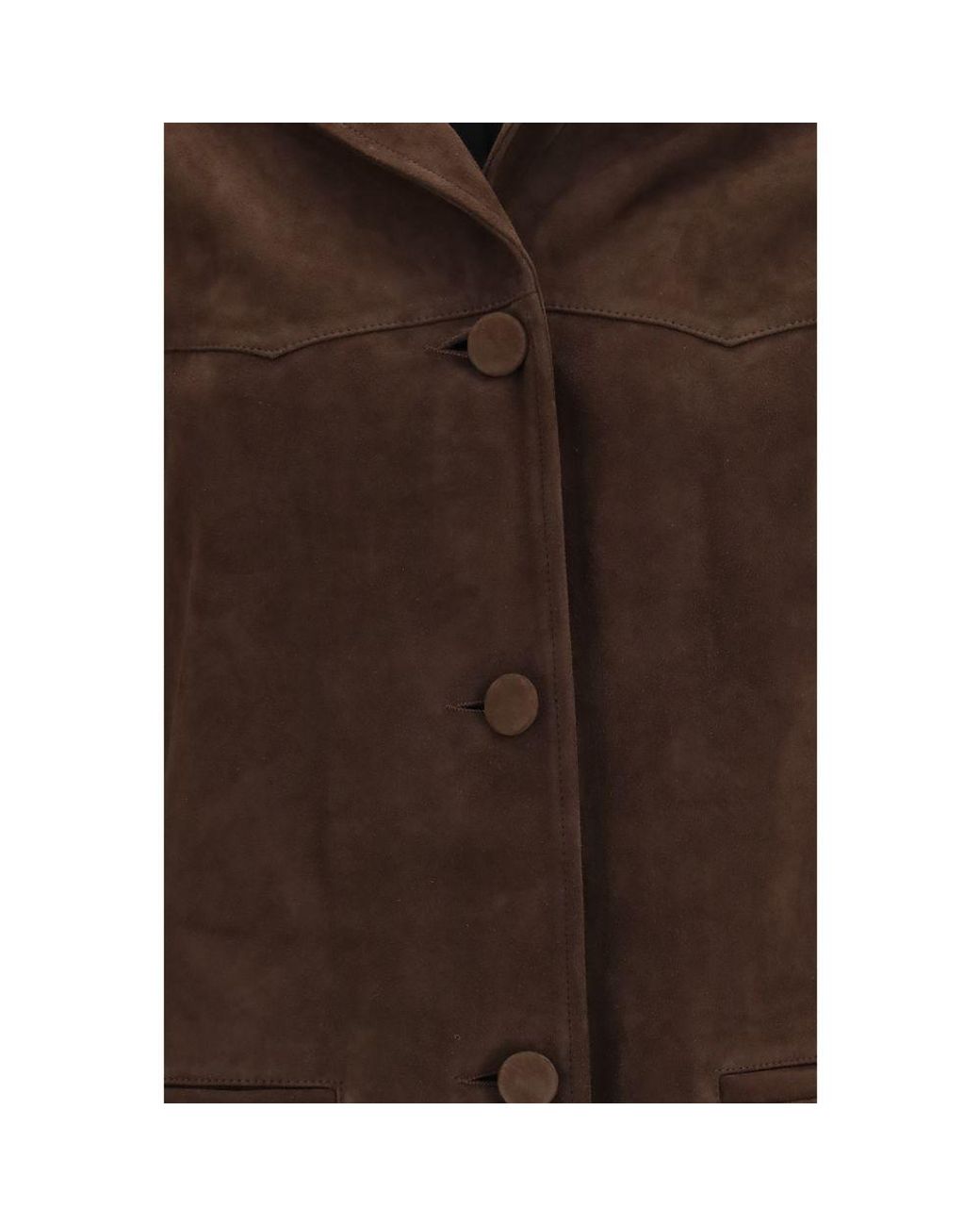 Tory Burch Brown Goatskin Leather Jacket