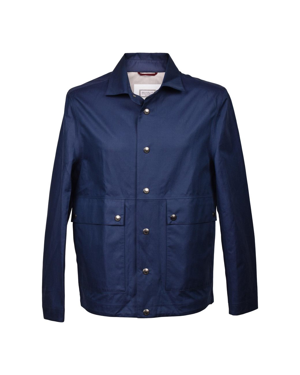 Brunello Cucinelli Blue Silk Blend Jacket for men
