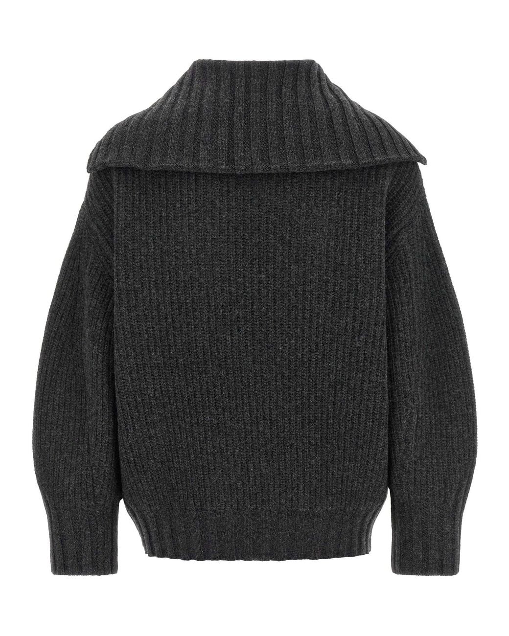 The Attico Black The Attico Virgin Wool And Cashmere Cardigan
