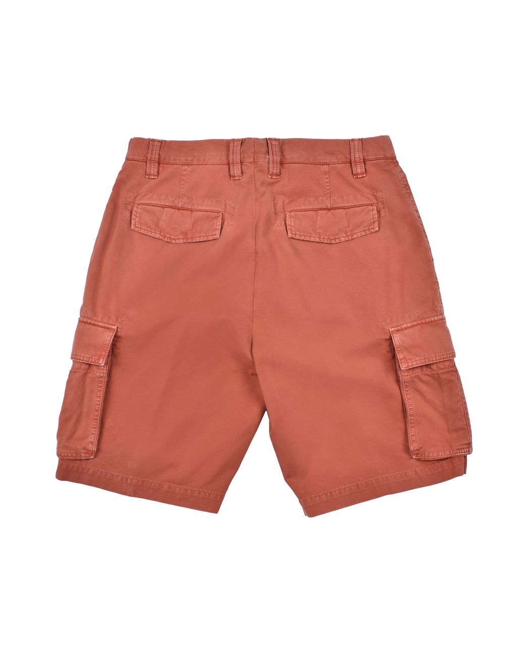 Brunello Cucinelli Red 100% Cotton Cargo Style 5 Pocket Casual Denim Shorts for men