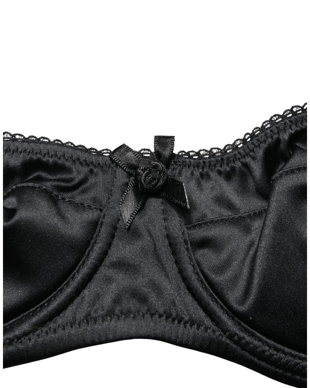 Dolce & Gabbana Black Dolce & Gabbana Semi-Pad Underwire Balconette Bra