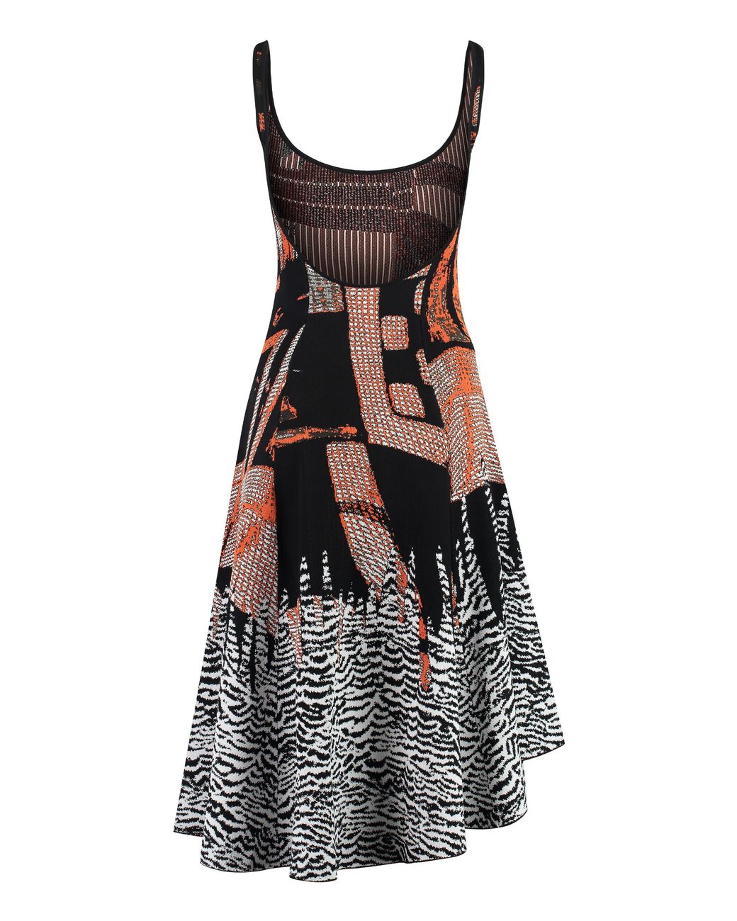 Bottega Veneta White Jacquard Dress With Open Back For