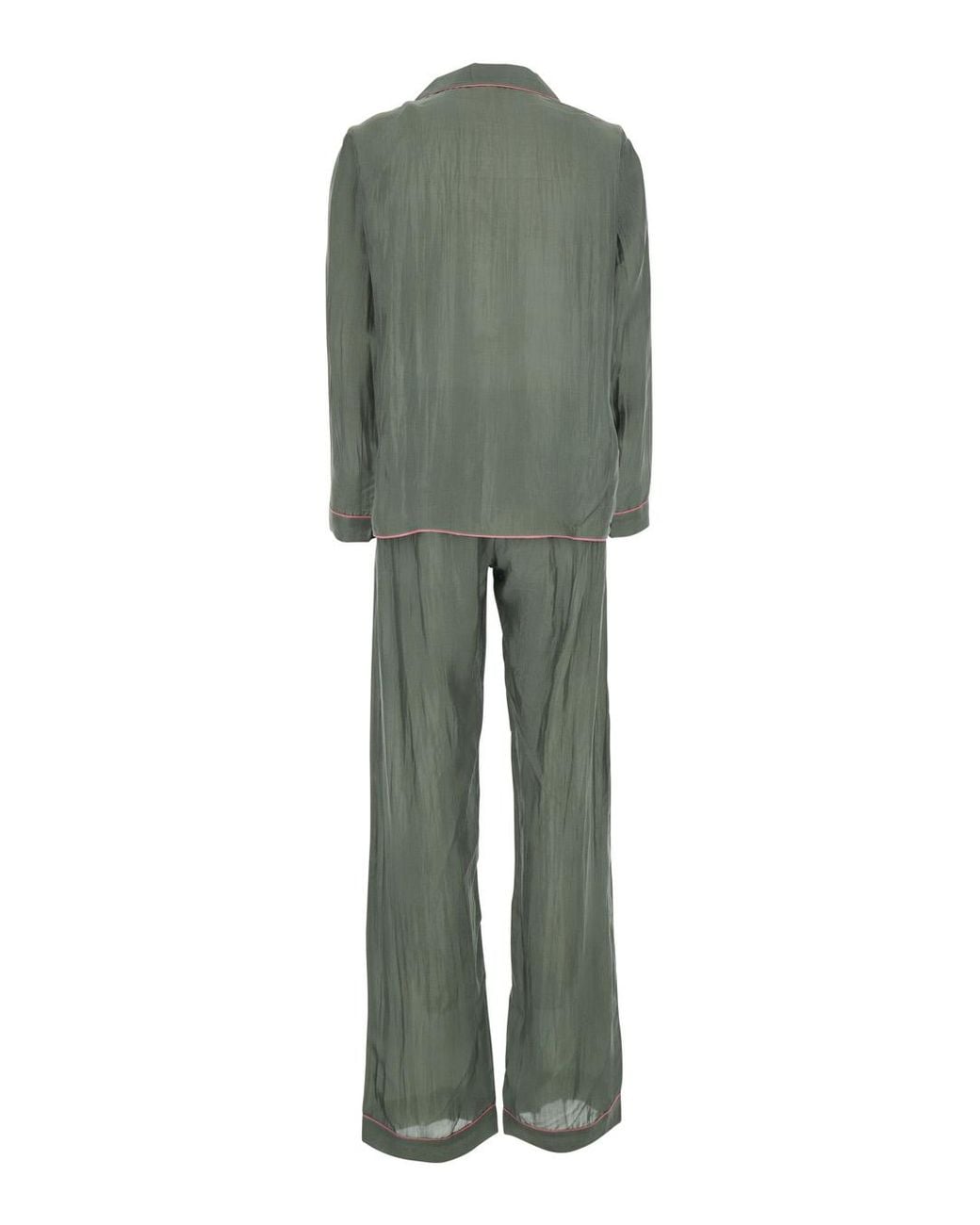 THE ROSE IBIZA Green Suit Silk Blend Trouser Suits