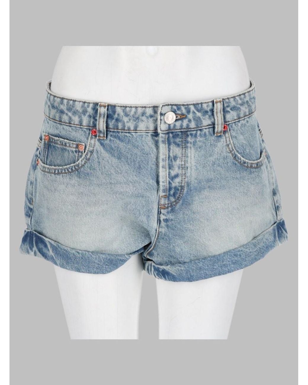 Isabel Marant Blue Diloa Cotton Shorts
