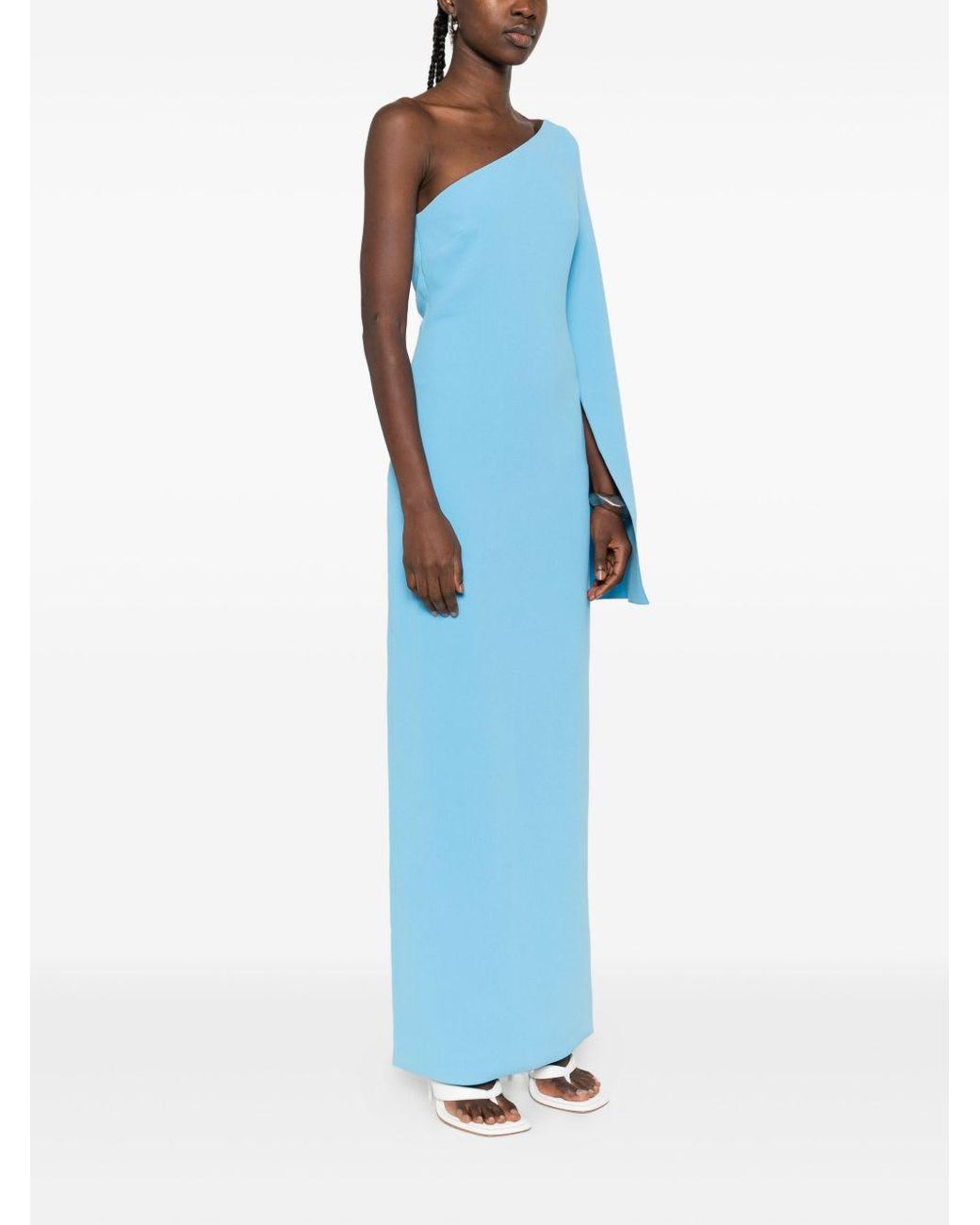 Solace London Blue Alina Midi Dress