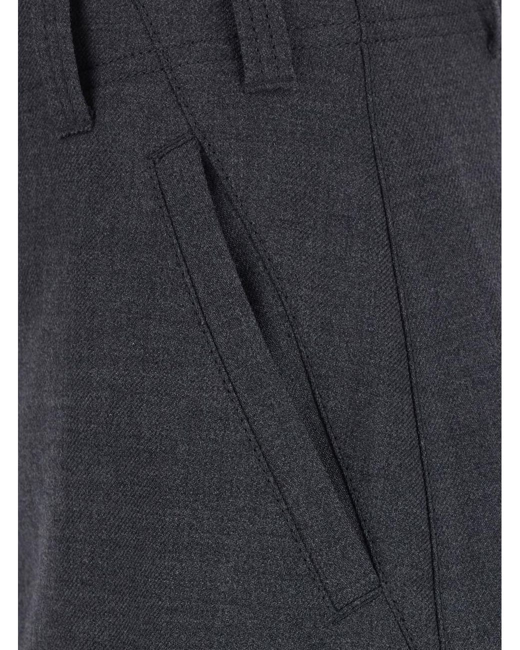 Brunello Cucinelli Blue Trousers Virgin Wool