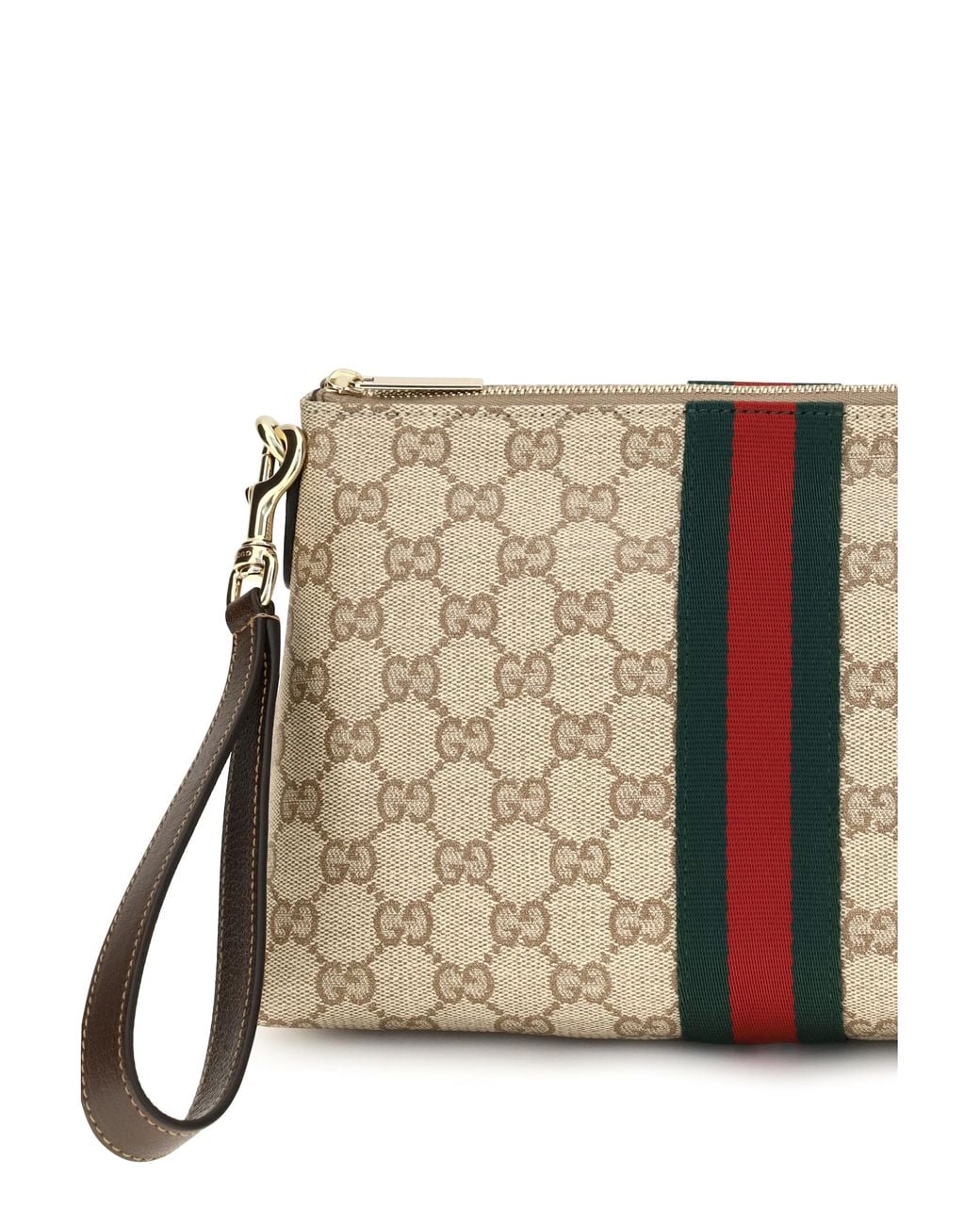 Gucci Natural Pouch Gg Web Canvas Fabric Shoulder Bags for men