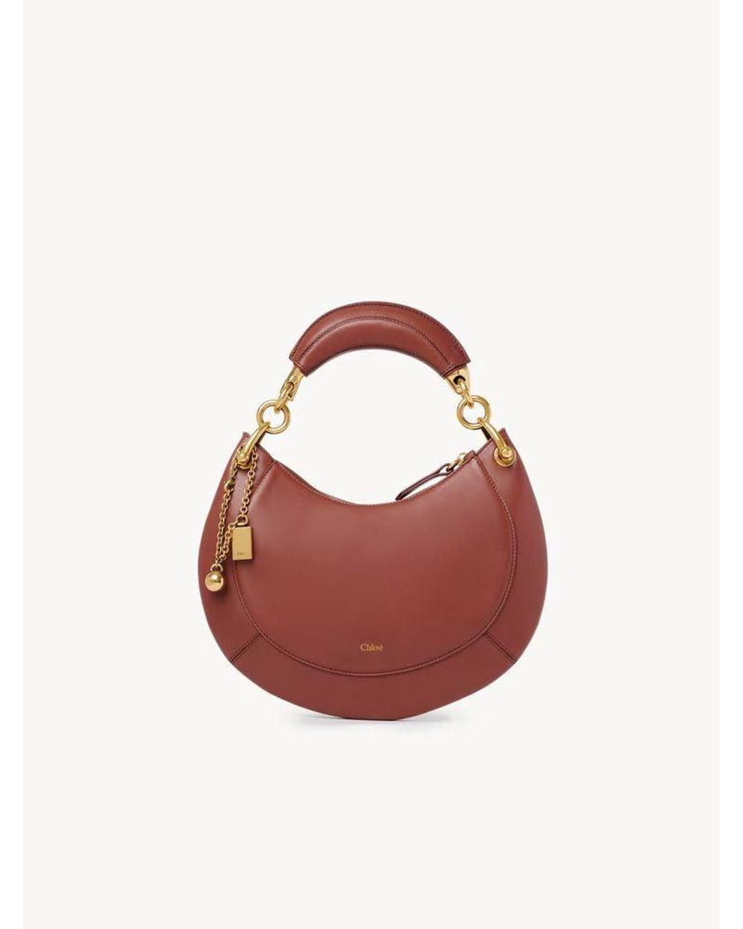 Chloé Pink Chloé H26 Shoulder Bag — Burgundy