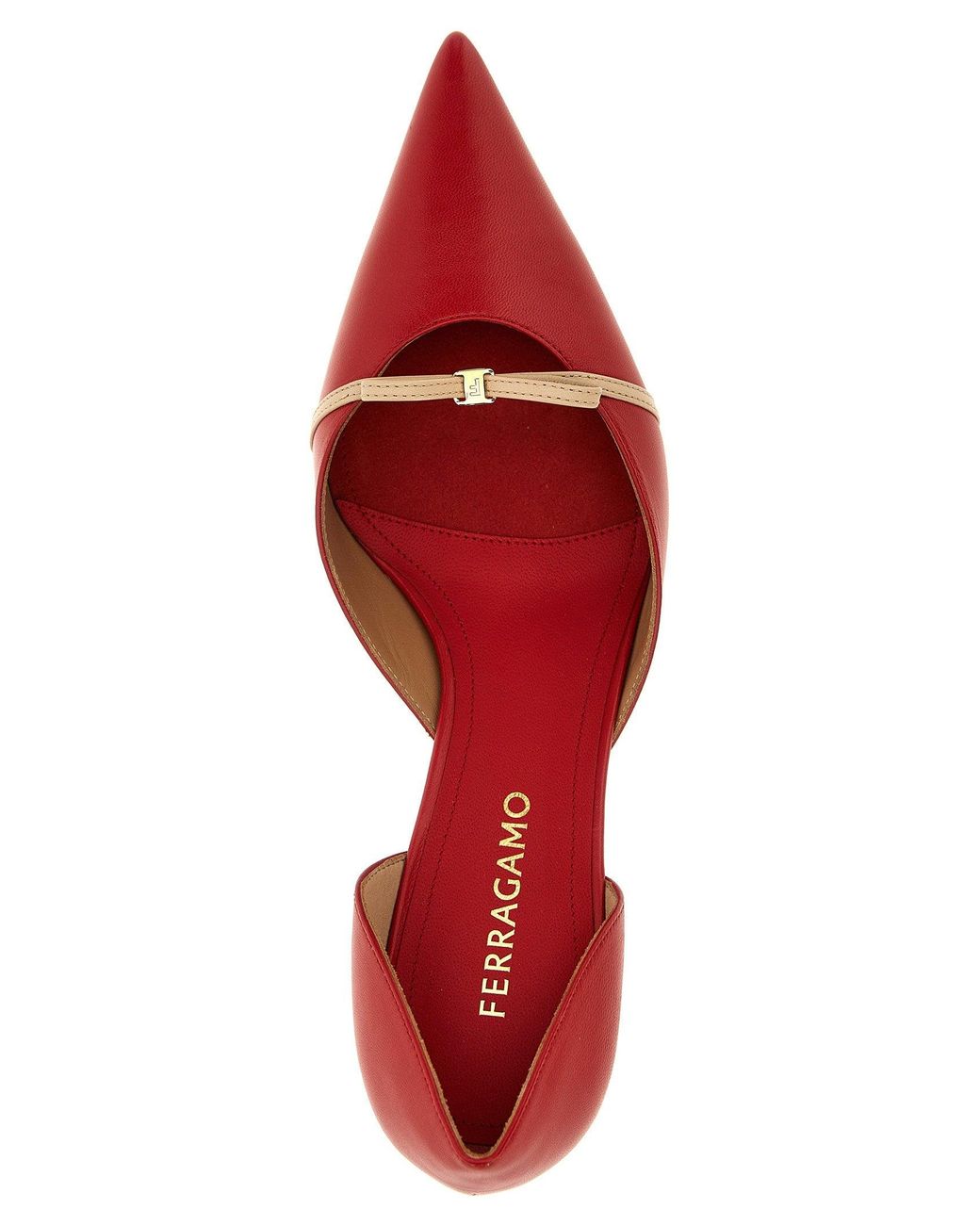 Ferragamo Red Gyoia Pumps