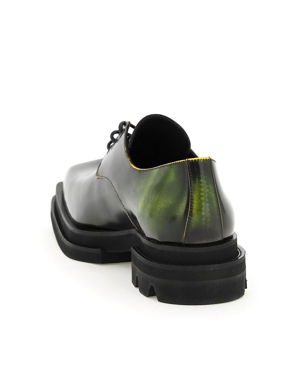 JORDANLUCA Squared-toe Leather Derby Shoes in Black for Men | Lyst