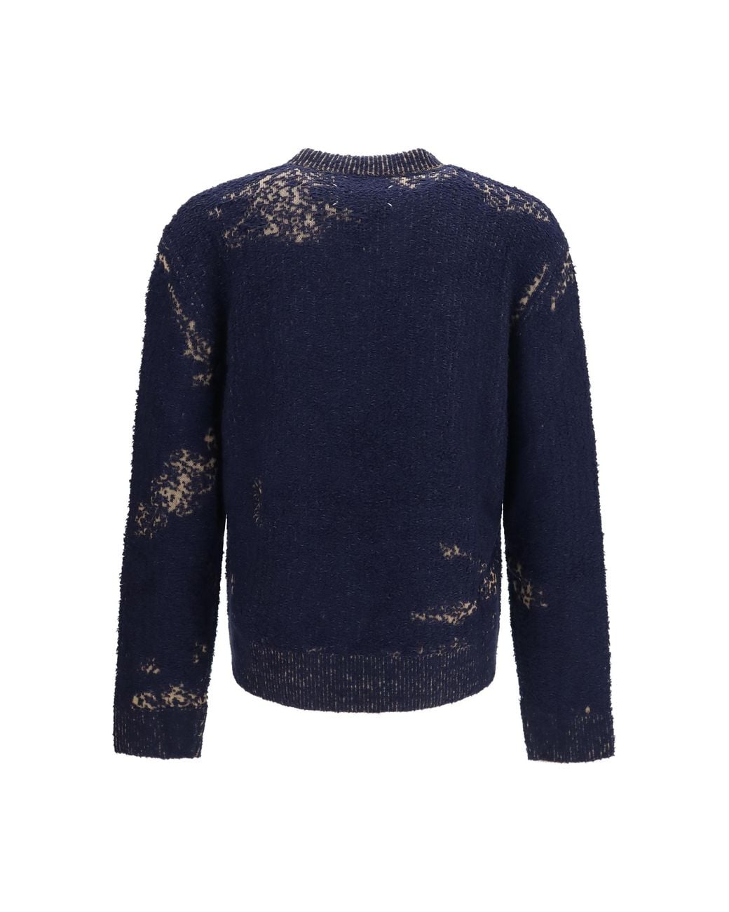 Maison Margiela Blue Acid V-Neck Sweater for men