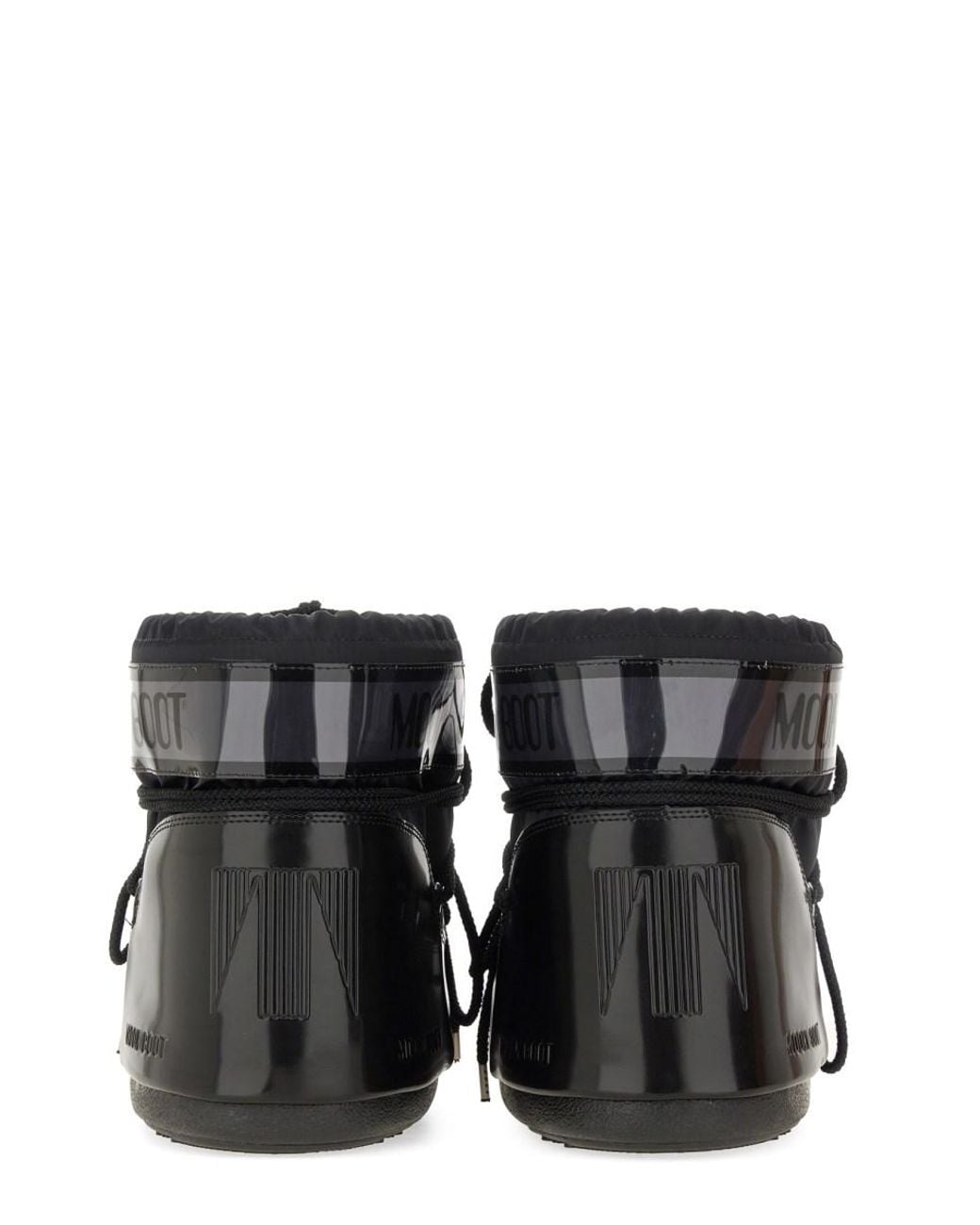 Moon Boot Black Boots Icon Glance Low Polyvinyl Chloride