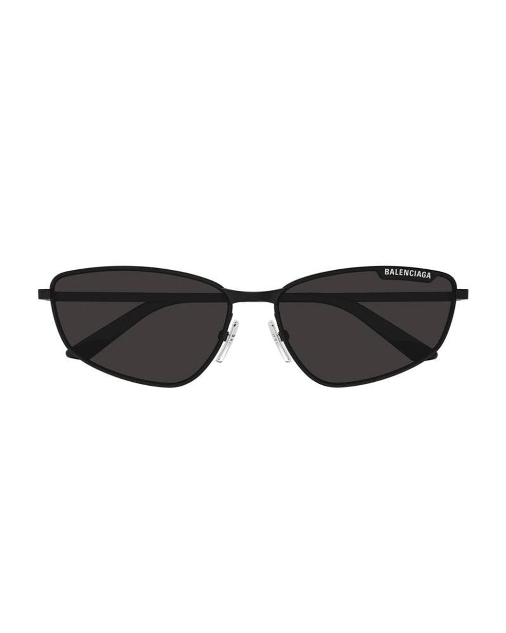 Balenciaga Black Sunglasses Rectangle Full Rim, Shiny Frame And Lens Bb0277S001 for men