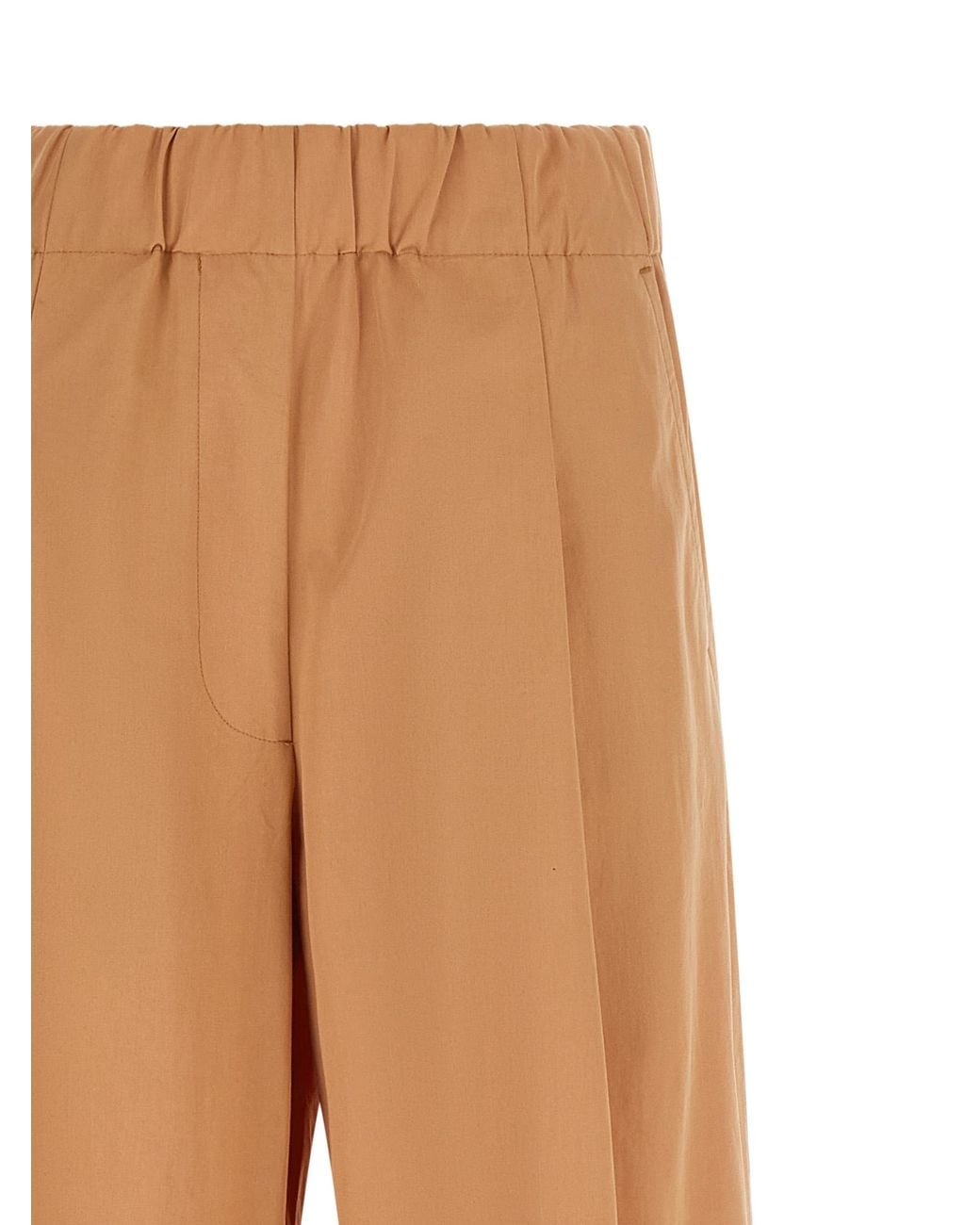 Dries Van Noten Natural Straight Elasticated Pants