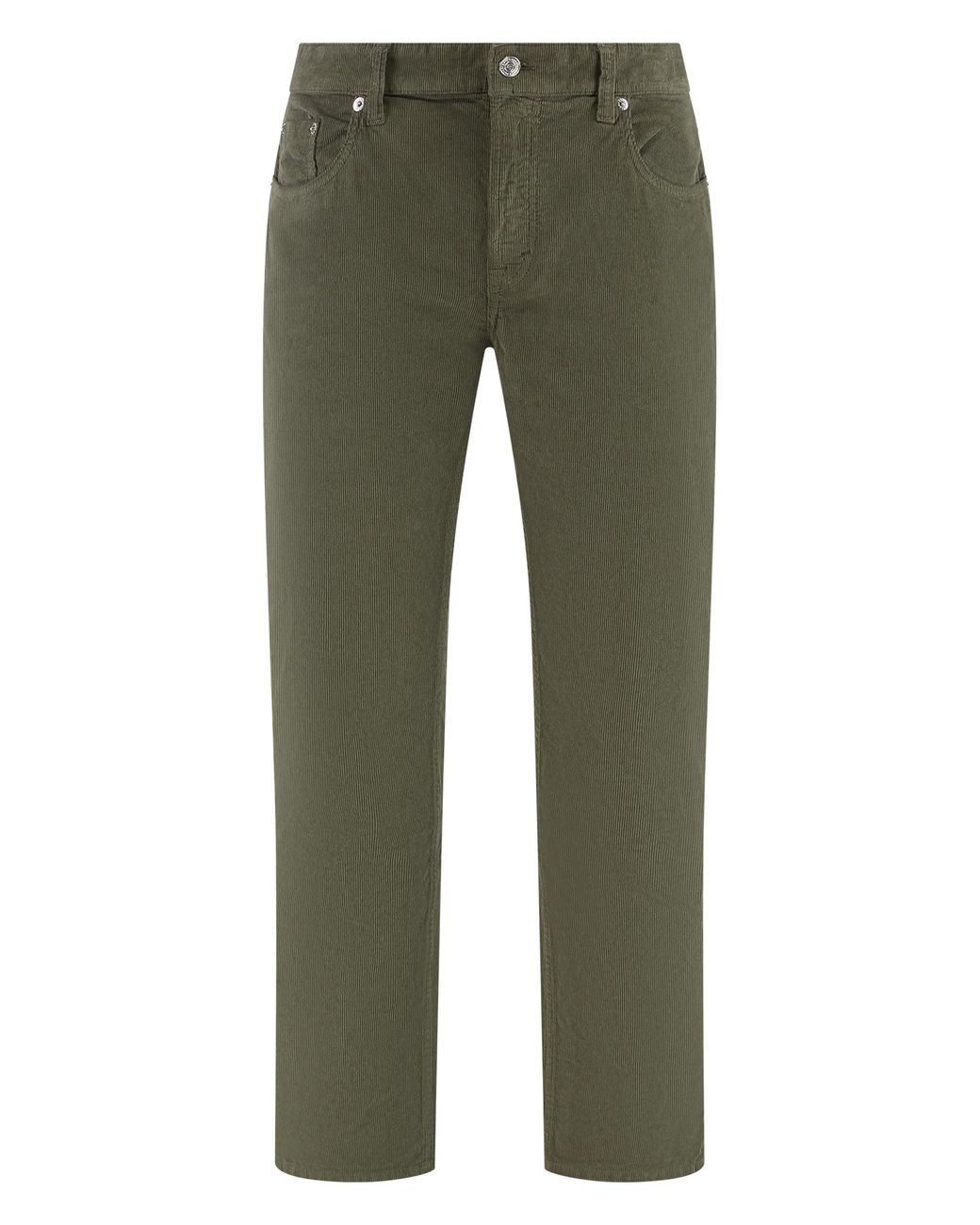 Department 5 Green Corduroy Pants Talk Cotton Trousers for men