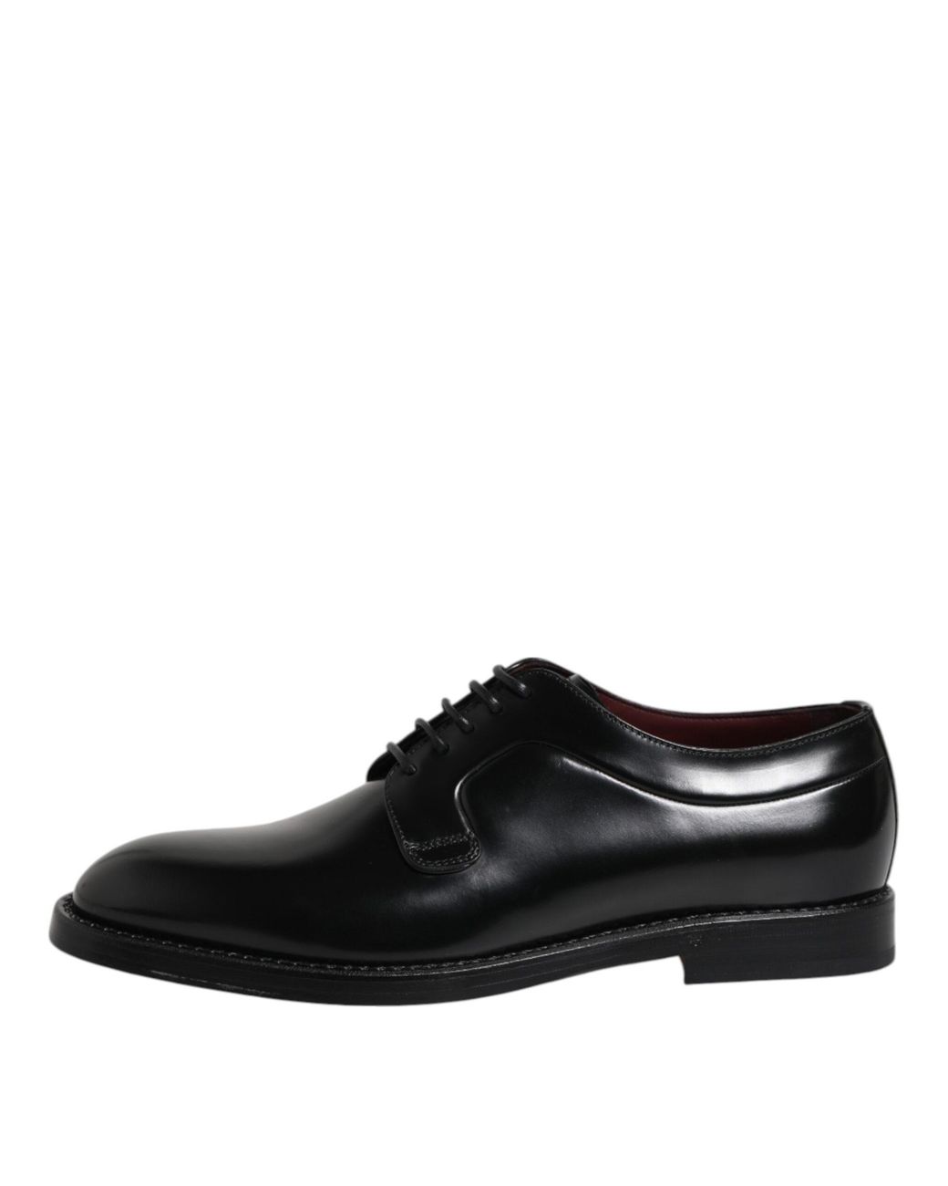 Dolce & Gabbana Black Leather Oxford Formal Shoes for men