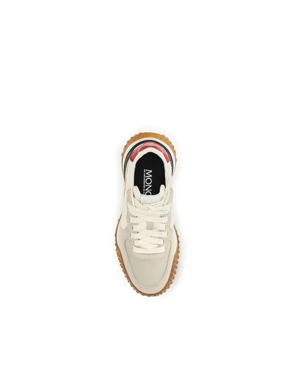 Moncler Natural Beige Polyamide Athletic Sneakers