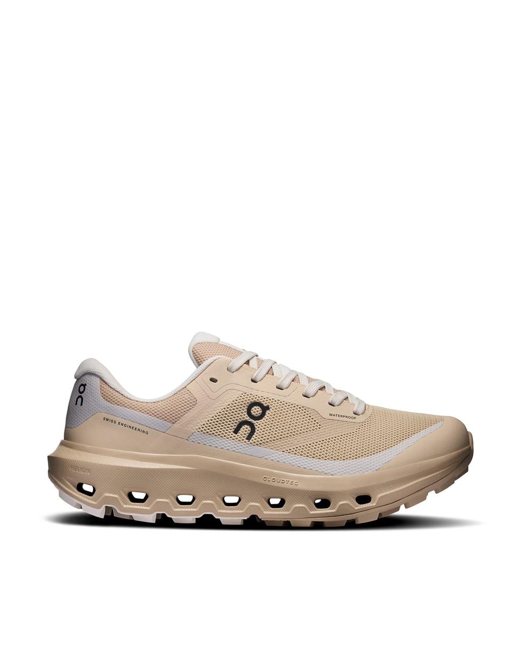 On Shoes White Running Shoes Cloudvista Waterproof Sand-Ice Recycled Polyester Sneaker