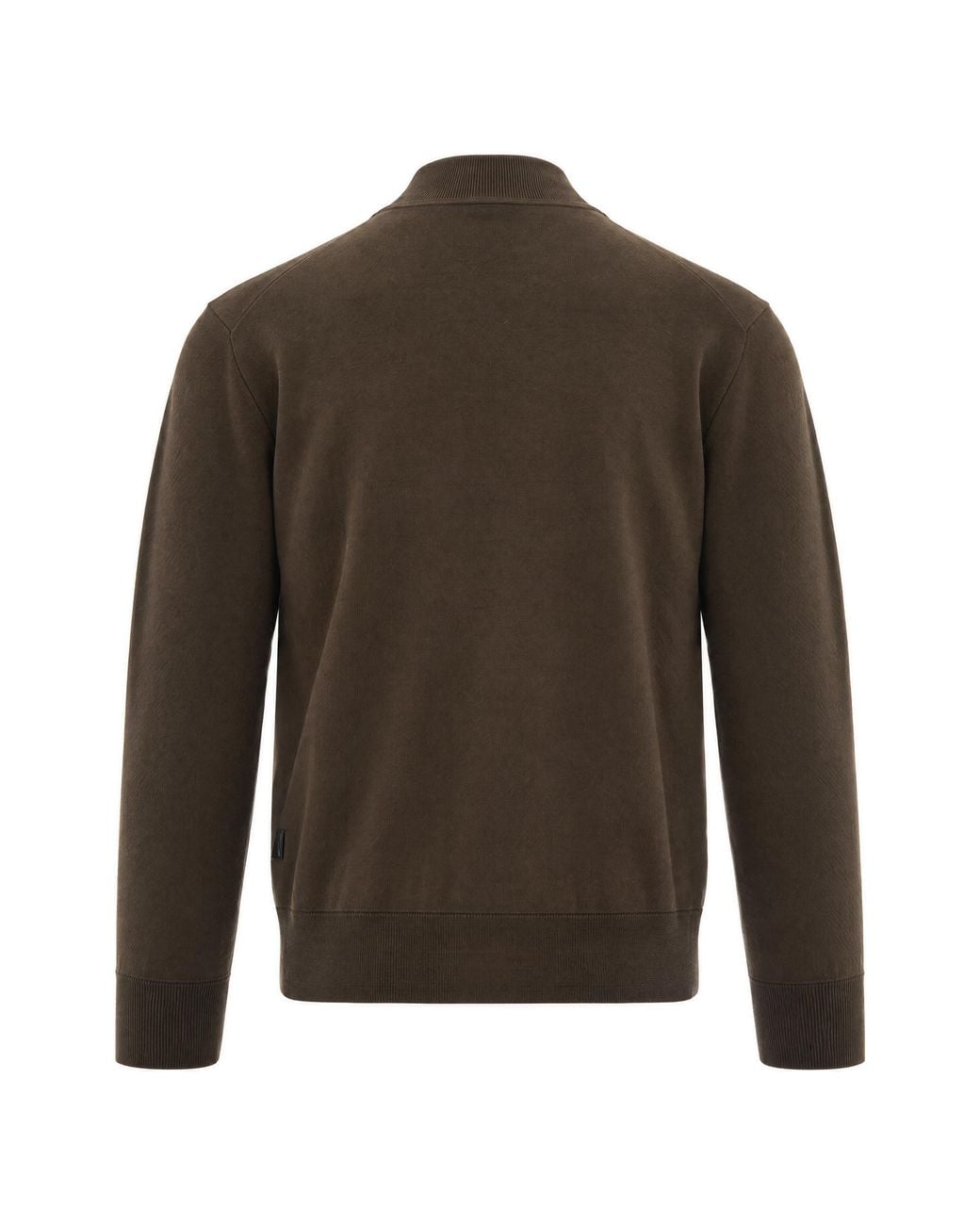 Paolo Pecora Green Basic Zip Jumper Wool Sweater for men