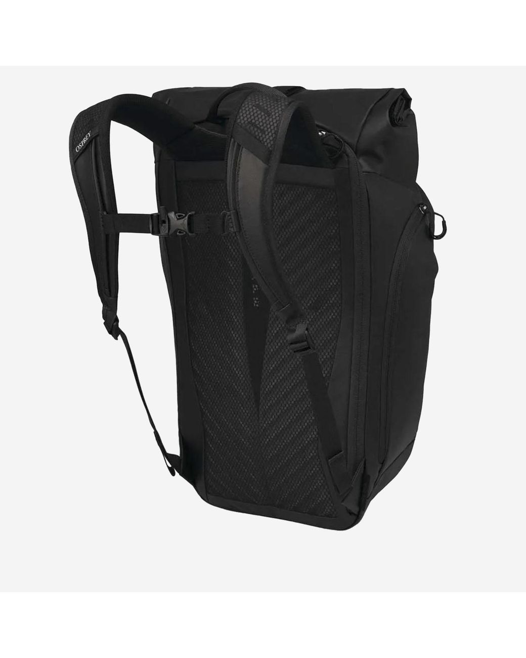 Osprey Black Transporter Roll Top Backpack Nylon Backpacks for men