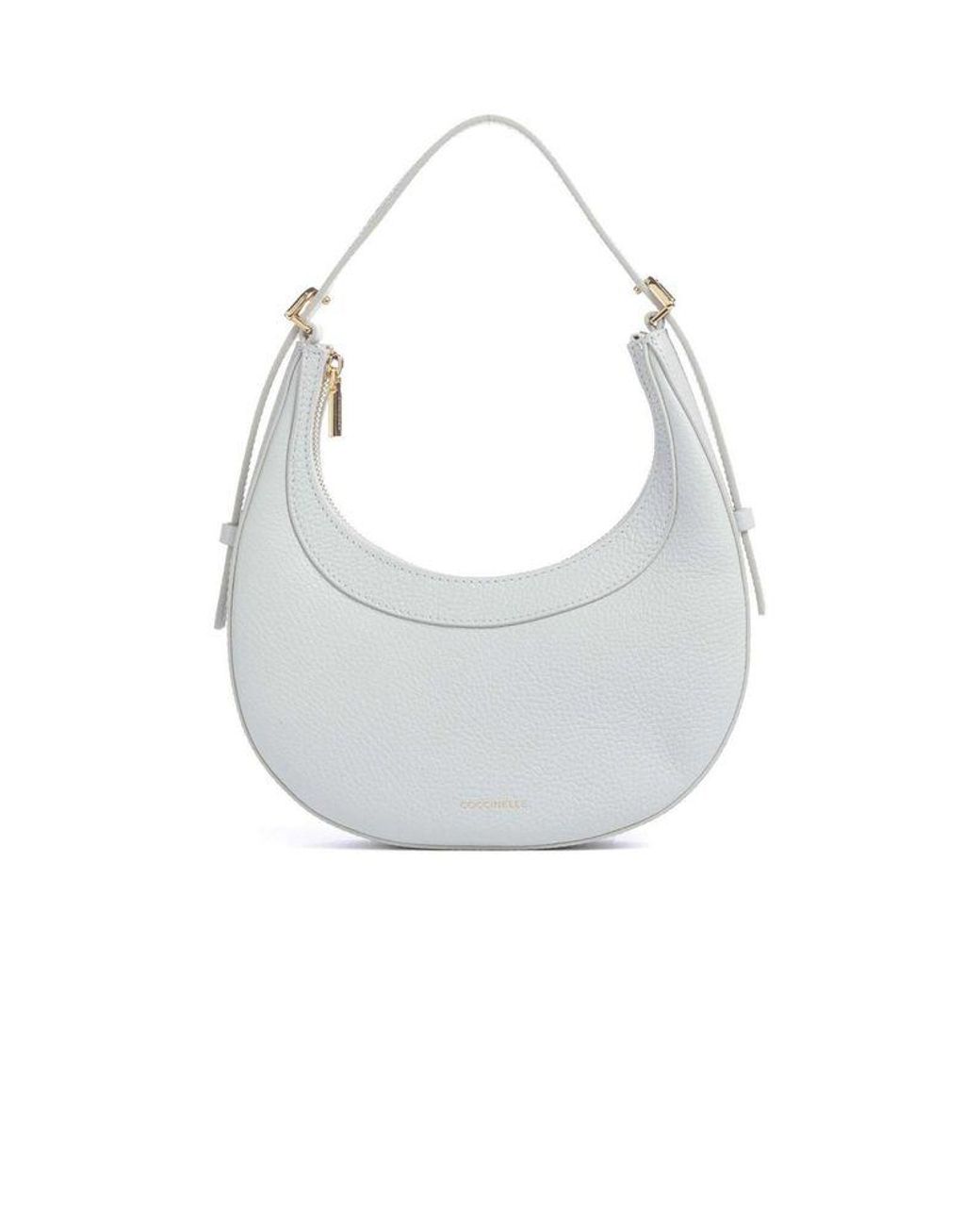 Coccinelle White Shoulder Bag Cowhide