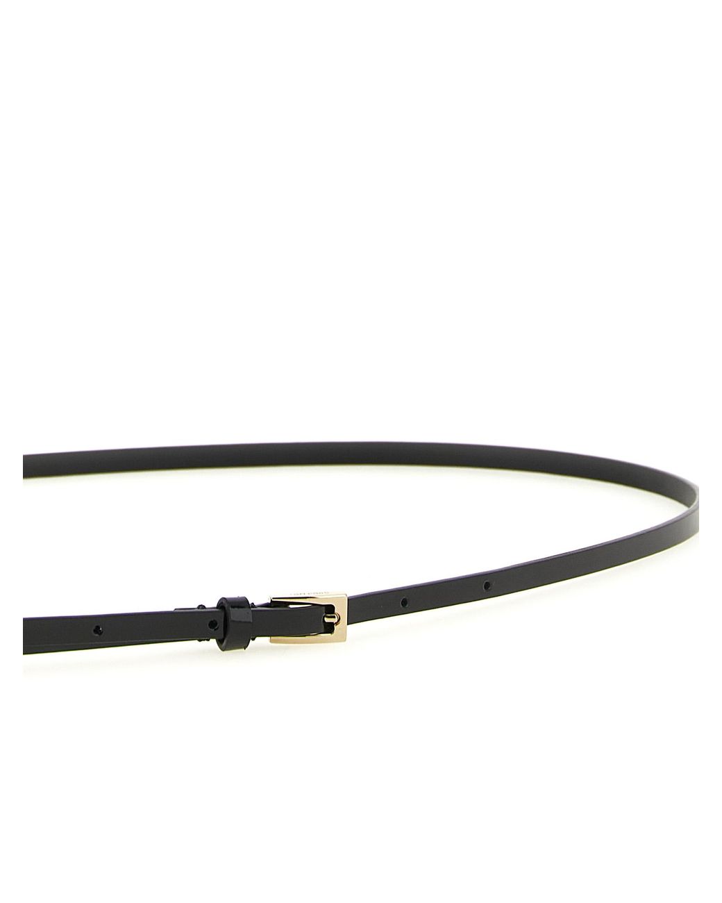 Tom Ford White Calfskin Thin Belt