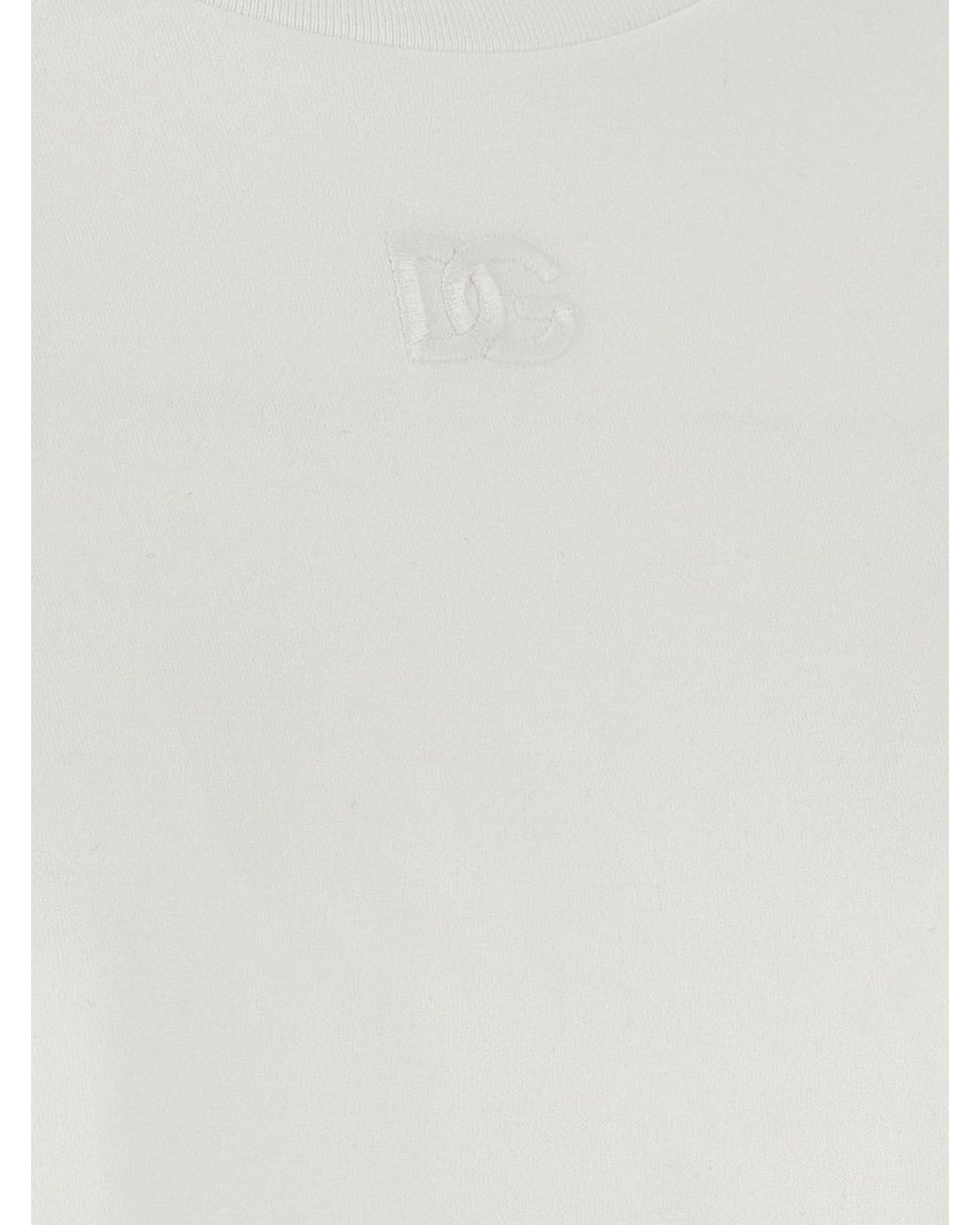 Dolce & Gabbana White Dolce & Gabbana T-Shirt With Scarf