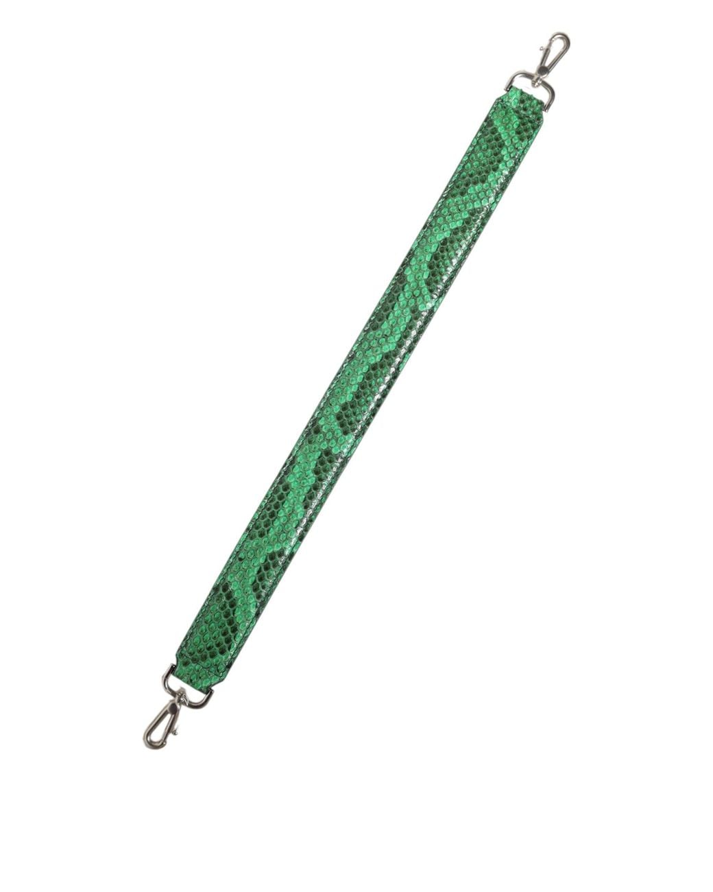 Dolce & Gabbana Green Dolce & Gabbana Python Leather Shoulder Strap