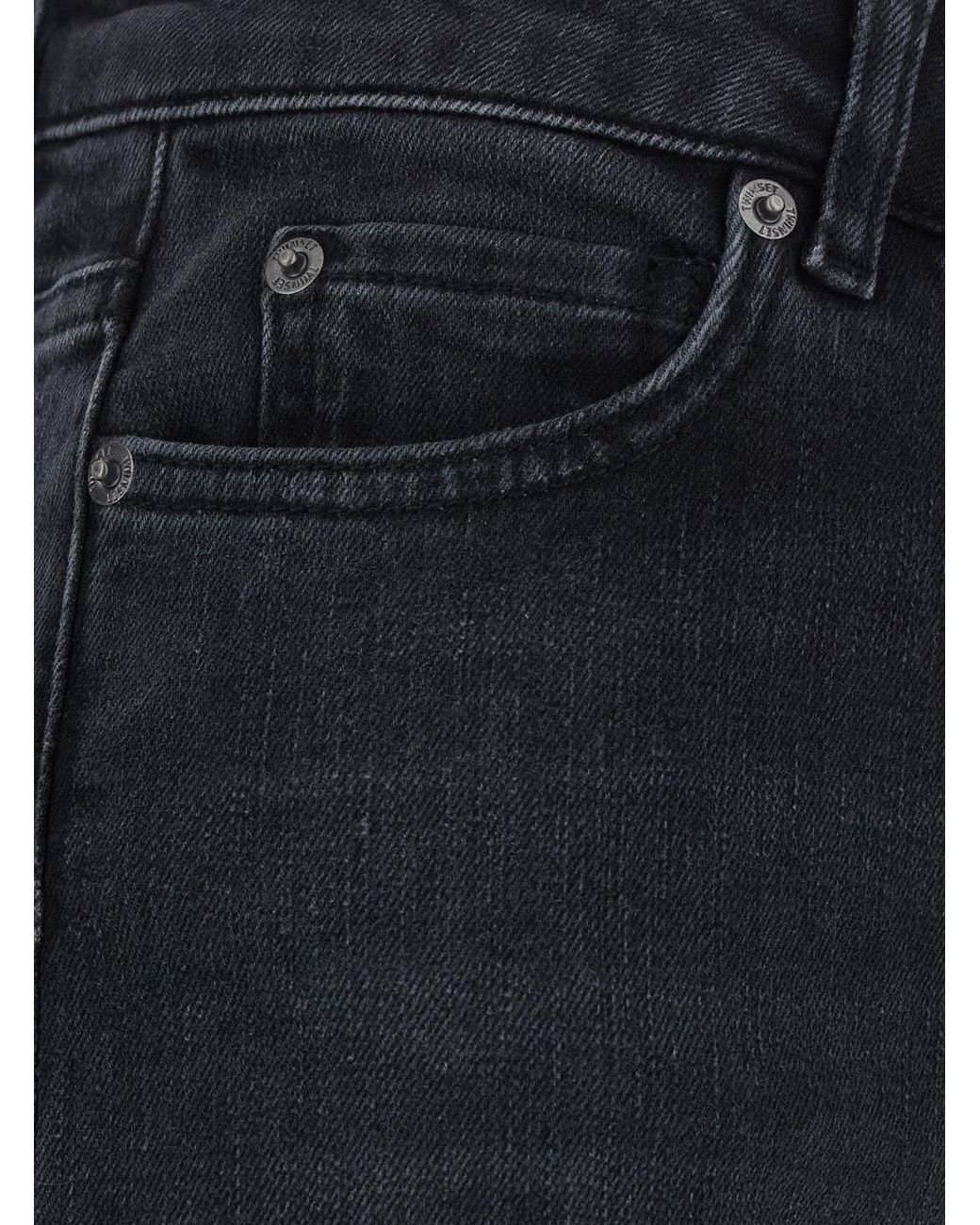 Twinset Blue High-Waisted Jeans Cotton