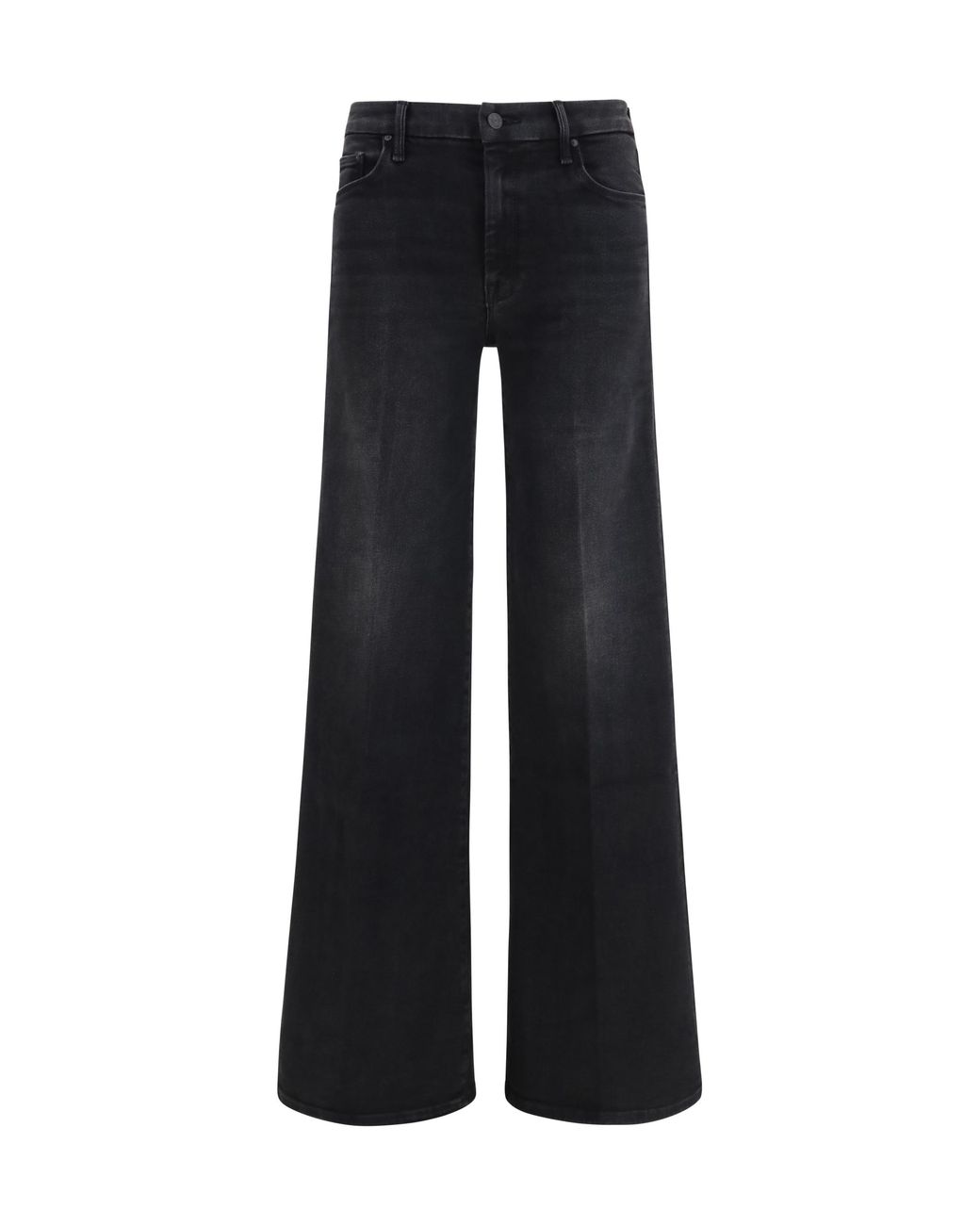 Mother Black The Roller Sneak Jeans