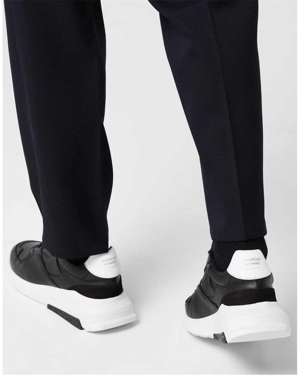 Android Homme Black Malibu Low Top Sneakers Shoes for men