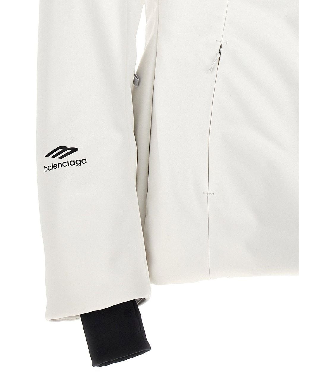 Tech Hourglass Icon Balenciaga Ski Hourglass Parka in White | Lyst