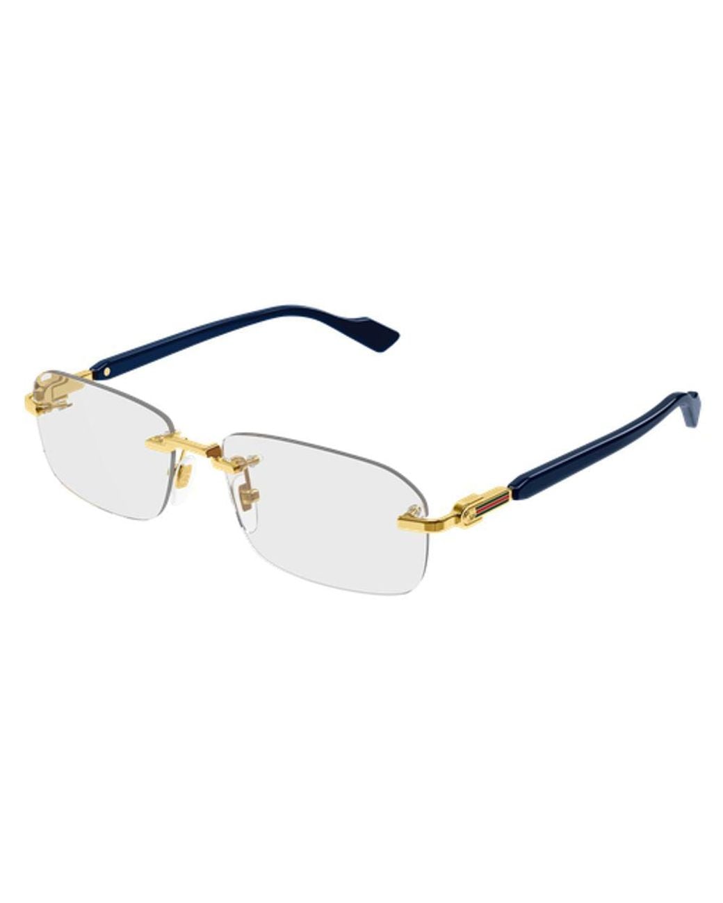 Gucci Blue Gucci Eyewear Gg1221O Eyeglasses for men