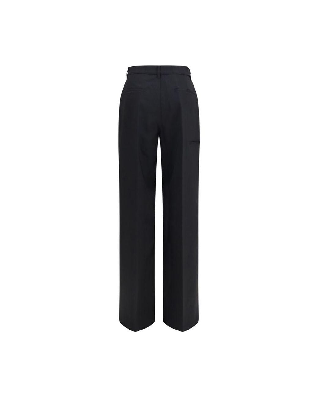 Rick Owens Blue Black Wool Oves Aries Dress Pants