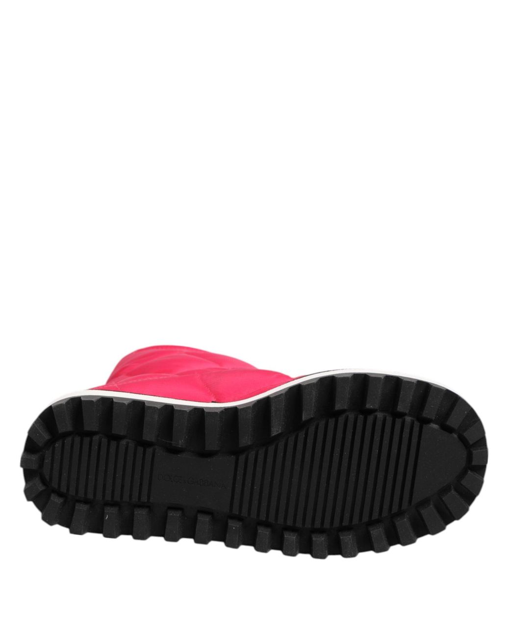 Dolce & Gabbana Red Dolce & Gabbana Quilted Padded Boot