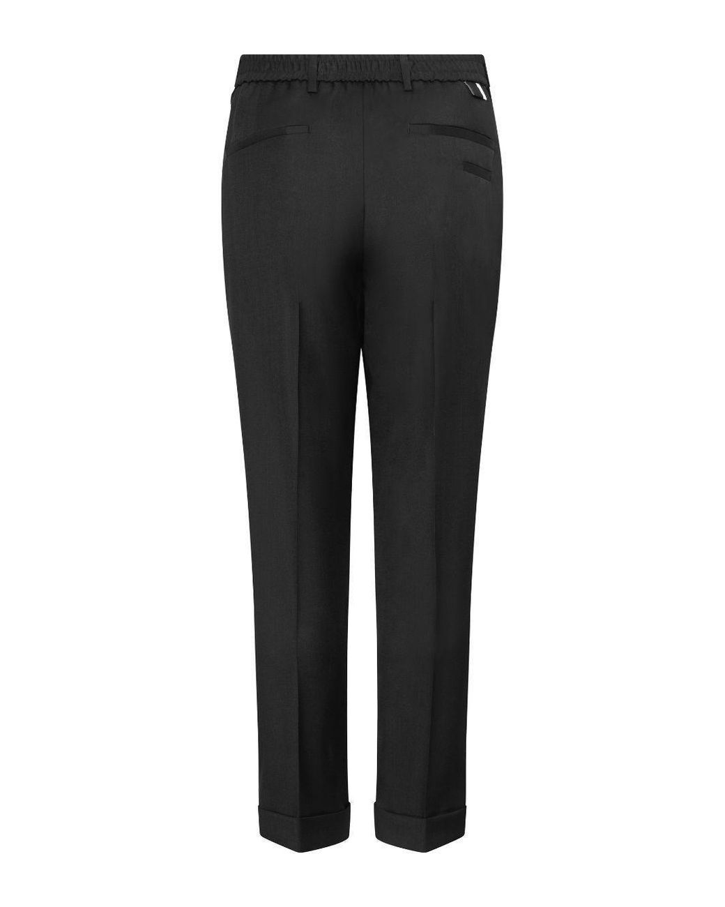 Low Brand Black Trousers Virgin Wool for men