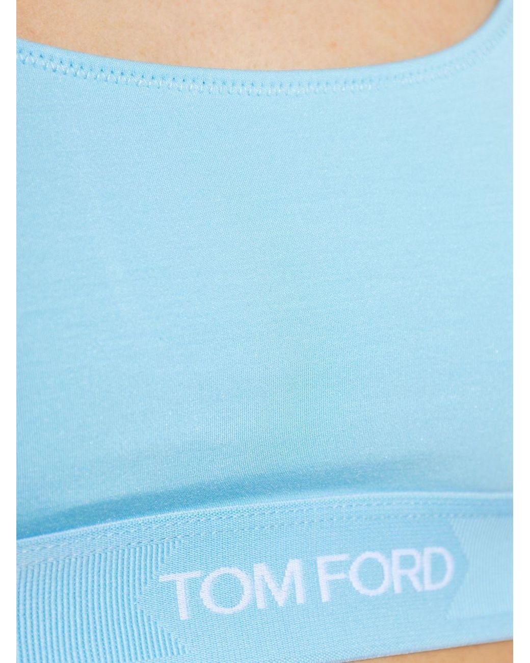 Tom Ford Blue Modal Top Tops