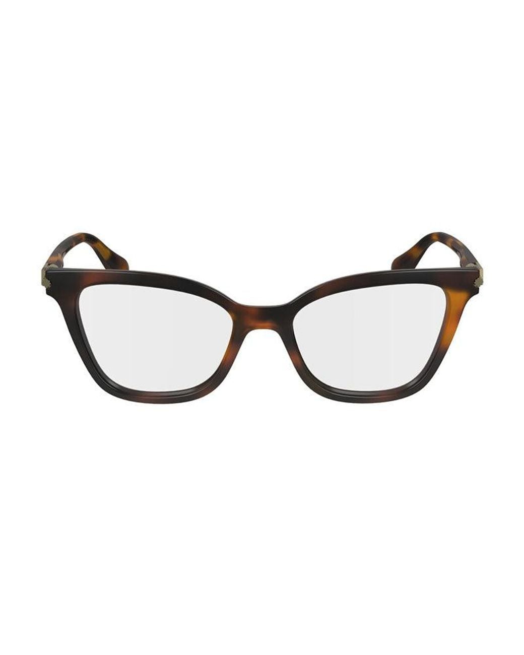 Ferragamo Black Eyeglasses Cat Eye Full Rim, Frame And Clear Demo Lenses Lens Sf2991414