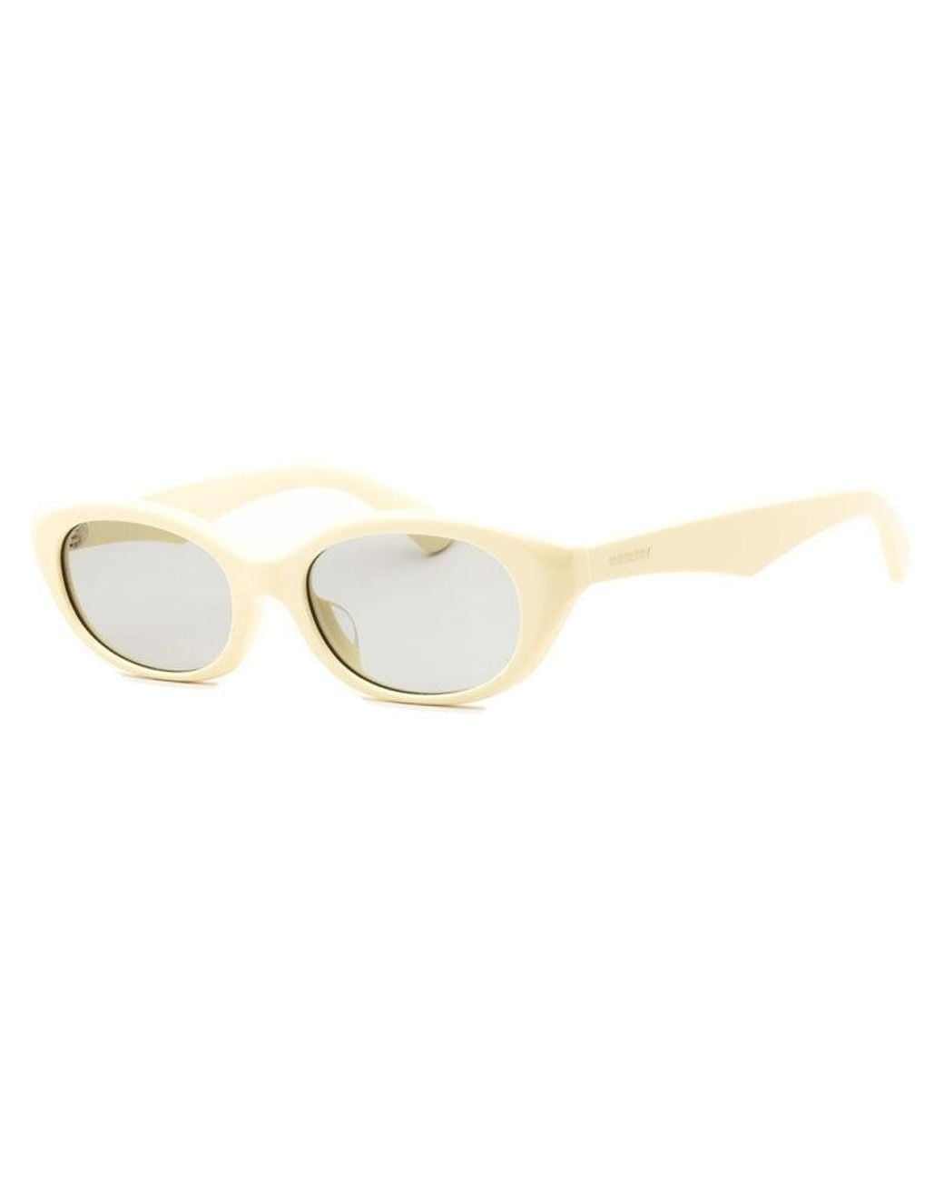 Burberry White Burberry Be4447D414587 Oval Frame Sunglasses
