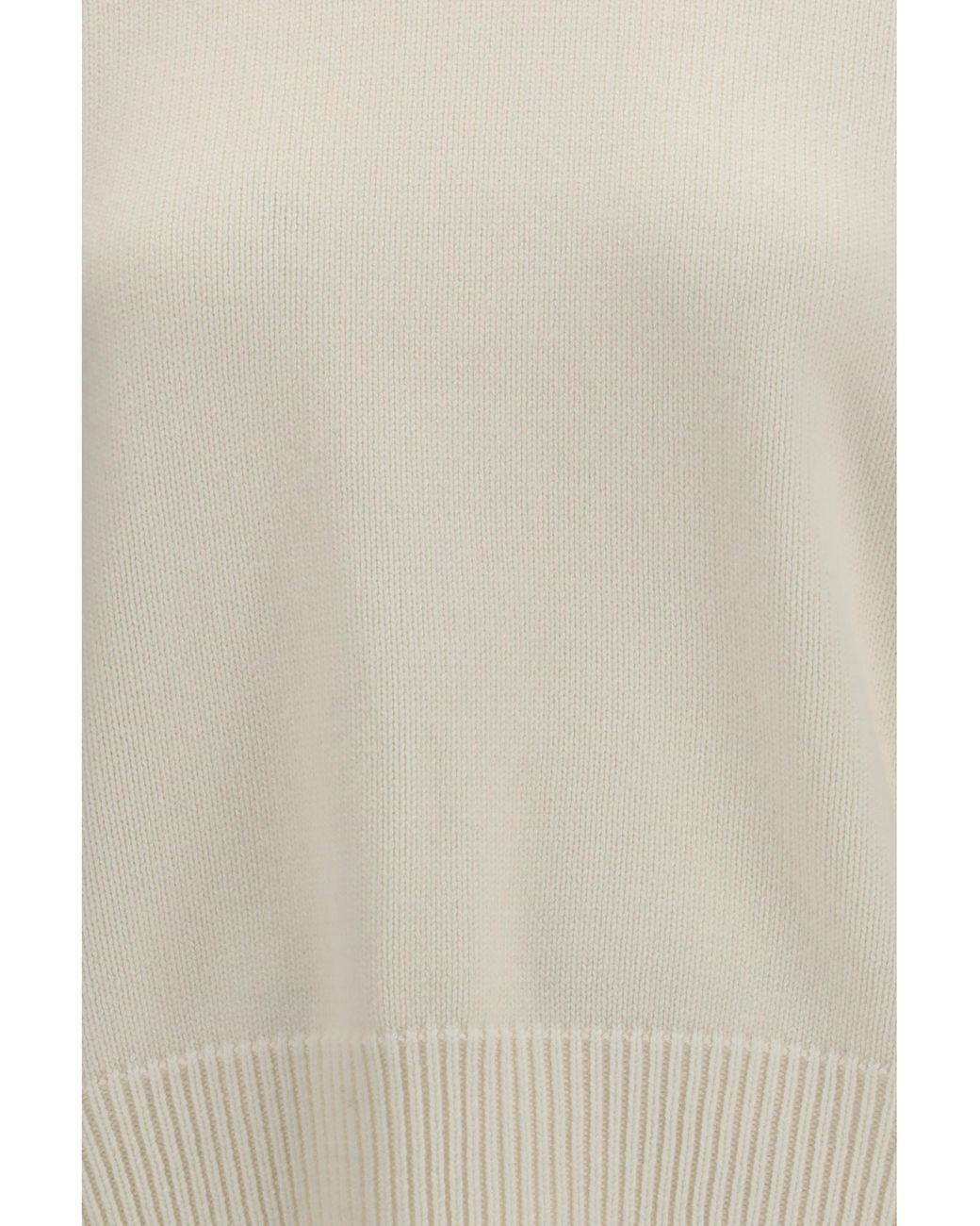 Loulou de Saison White Breha Wool Cashmere Blend Sweater