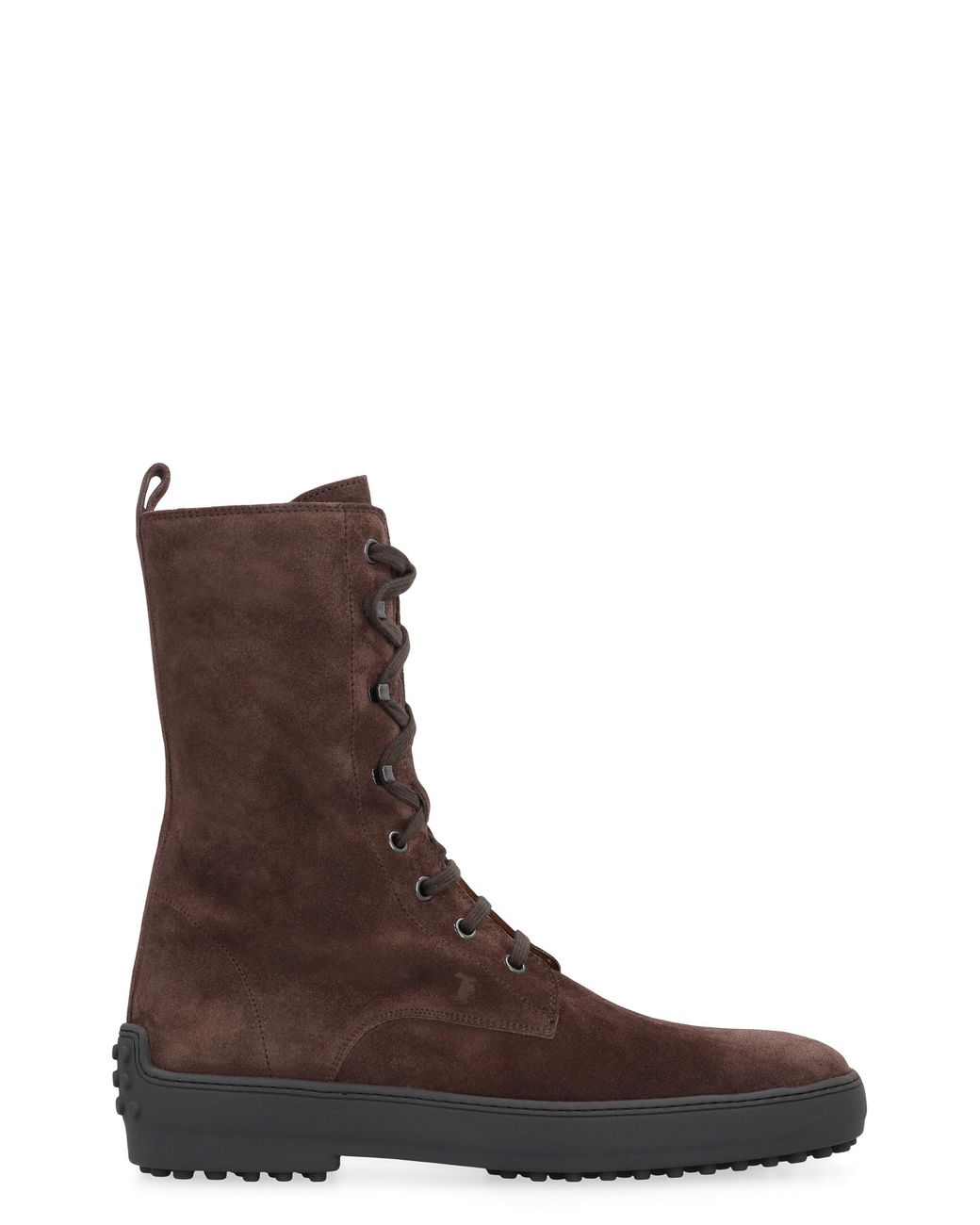 Tod's Brown Ankle Boots Suede Calfskin