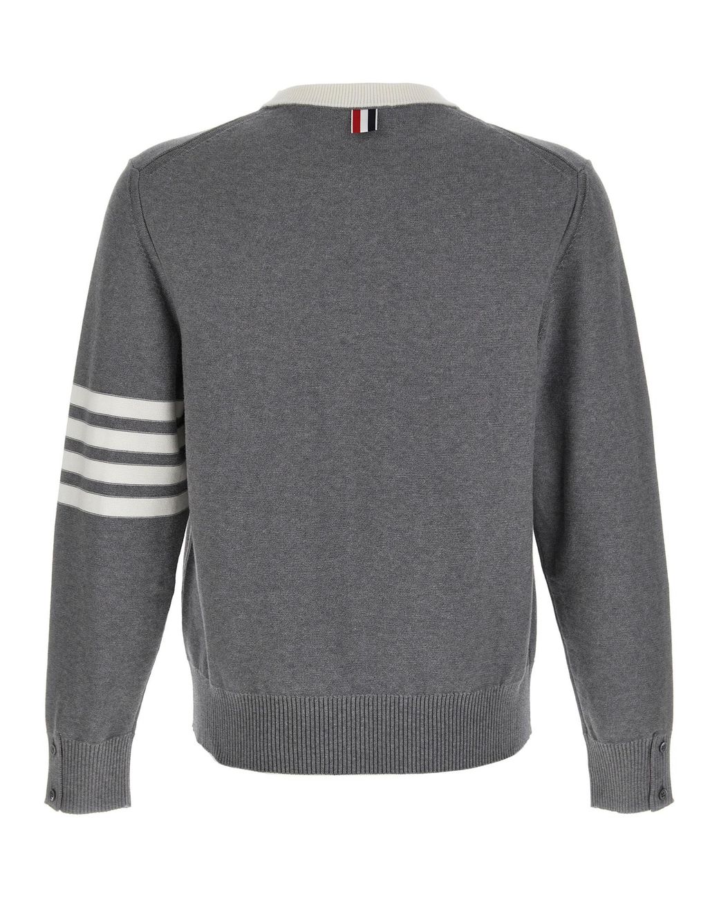 Thom Browne Gray 4-Bar Hector' Sweater for men