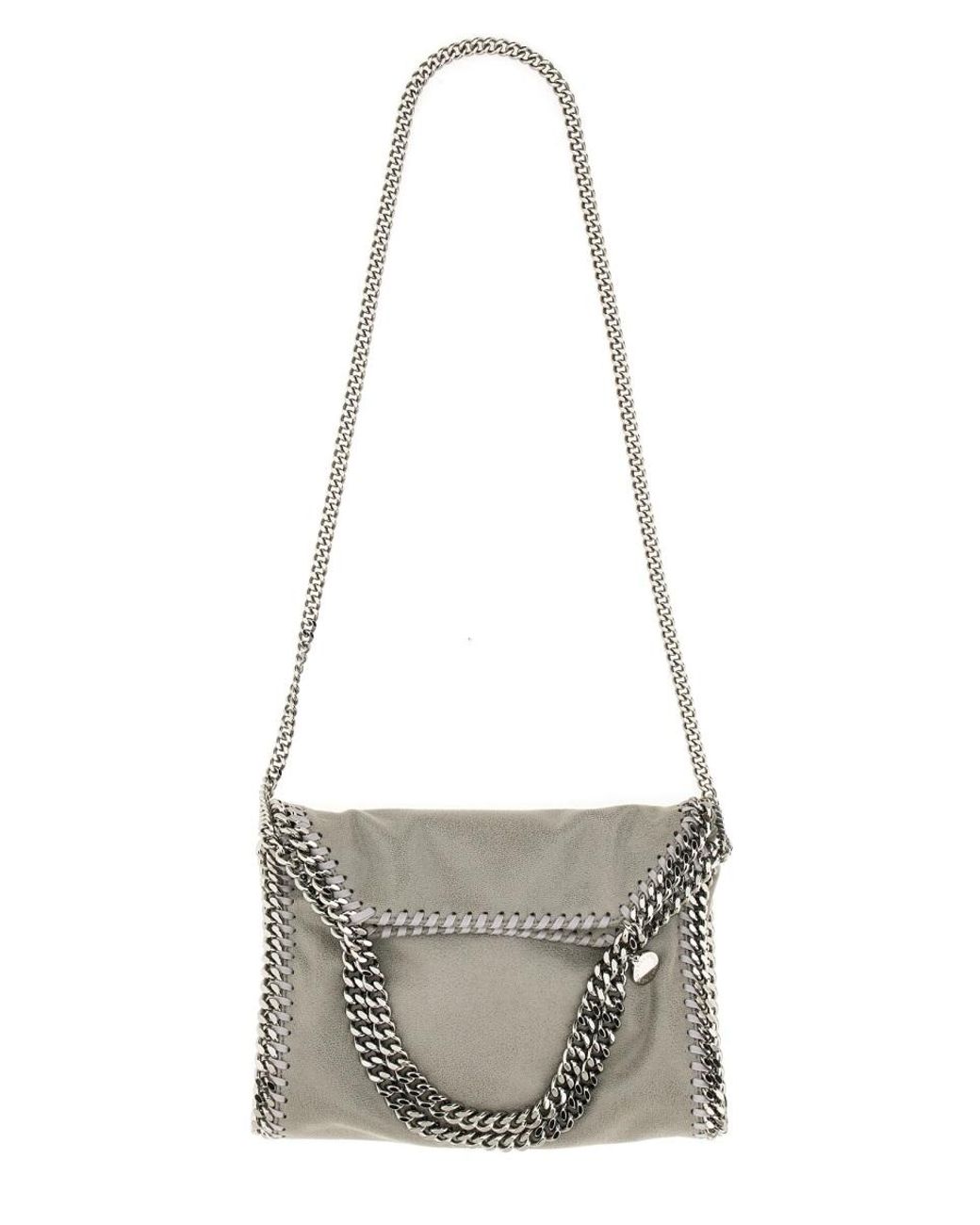Stella McCartney Gray Falabella Mini Tote Bag Polyester Handbags