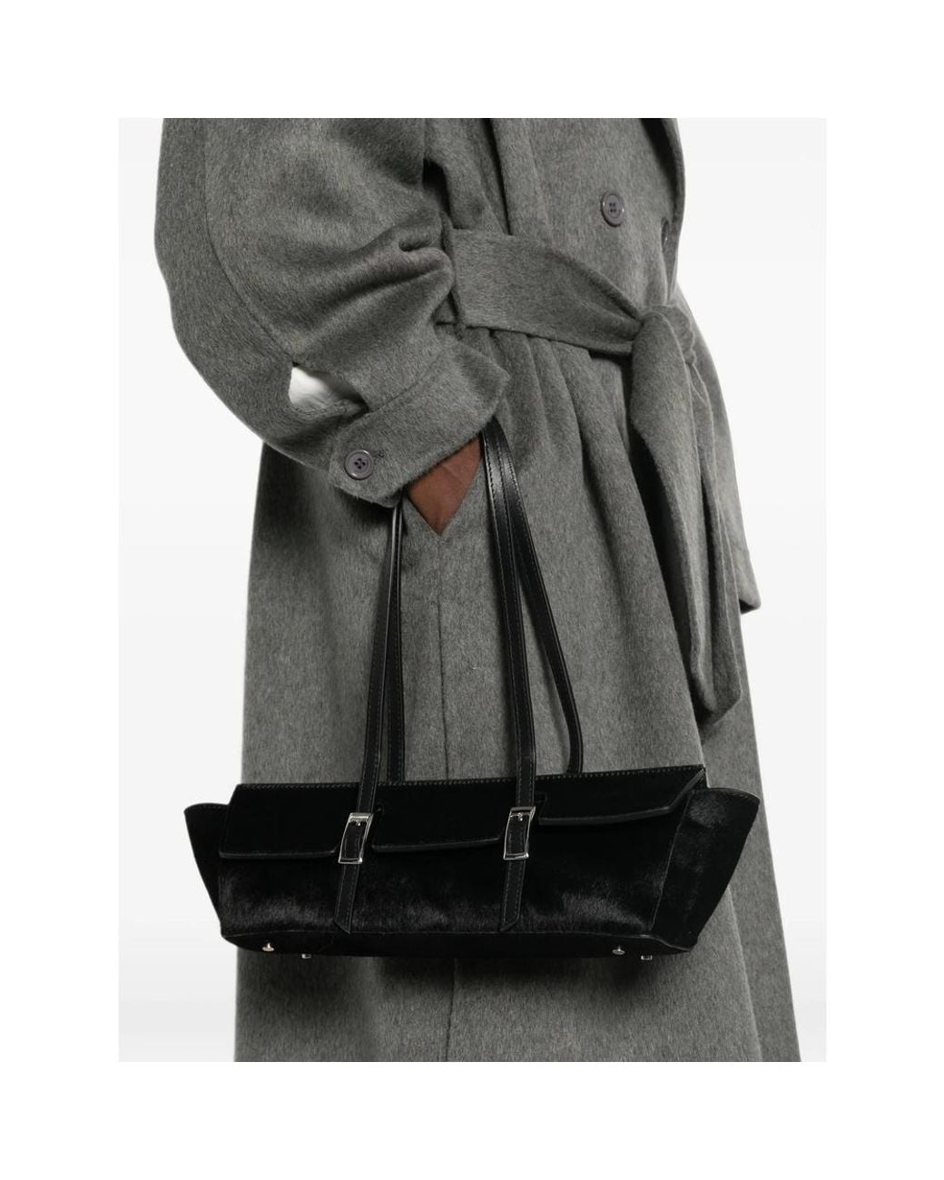 Elleme Black Tote Bag Le Bateau Pony Hair Calf