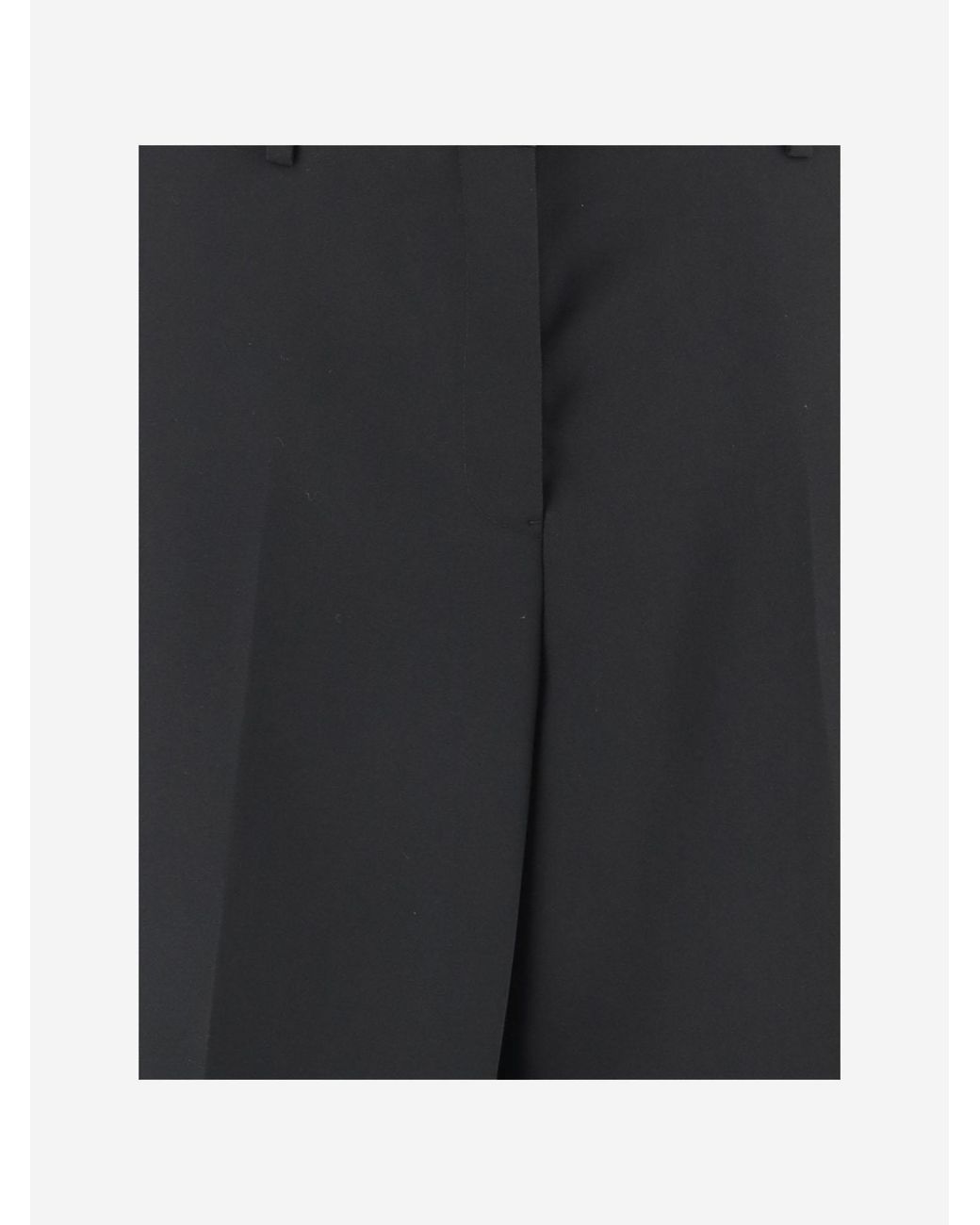 Jil Sander Black Trousers Tailored Wool Gabardine