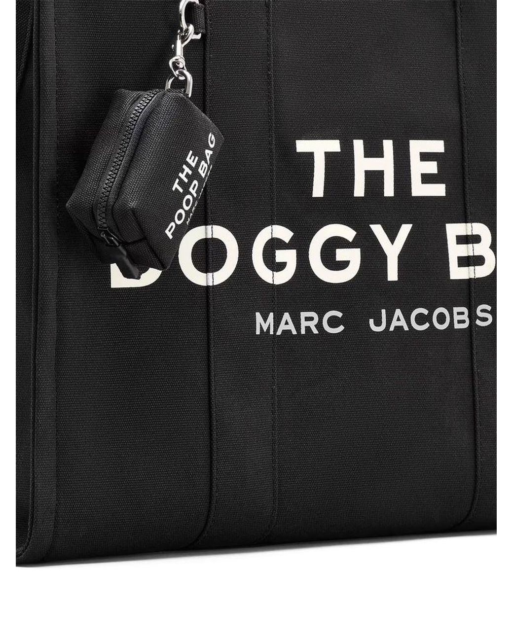 Marc Jacobs Black Tote Bag Cotton Canvas Tote-Bags
