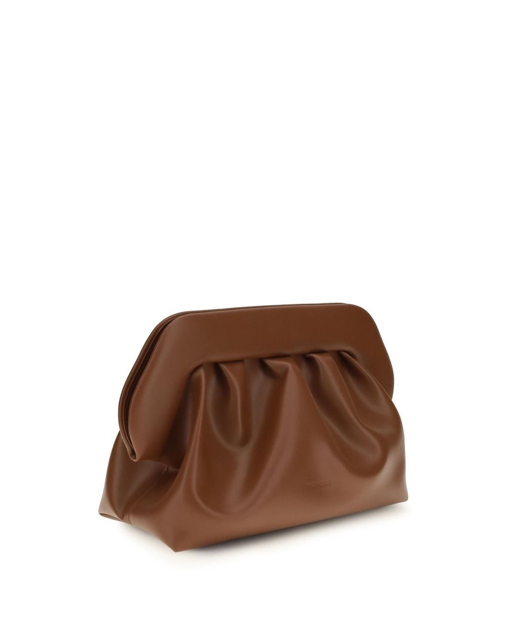 THEMOIRÈ Brown Bios Vegan Leather Clutch Bag
