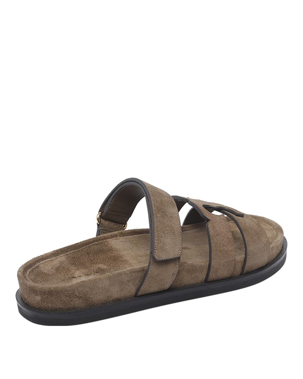 Tory Burch Brown Sandals Suede Leather/Rubber Sole