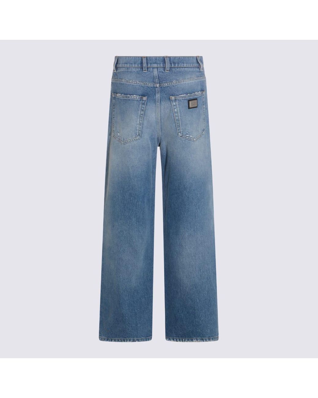 Dolce & Gabbana Blue Dolce & Gabbana Cotton Jeans